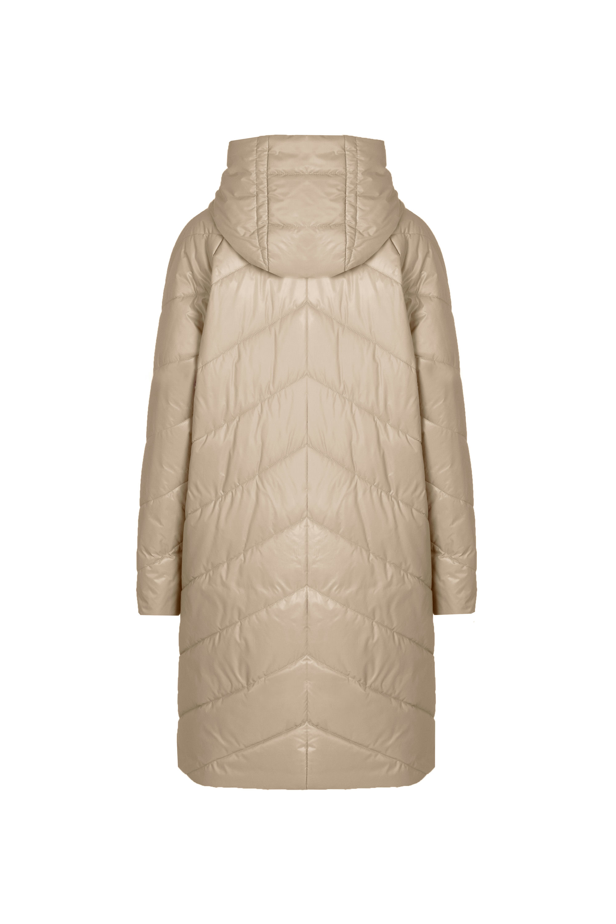 Пальто женское плащевое утепленное 5-12649-1. Фото 3.