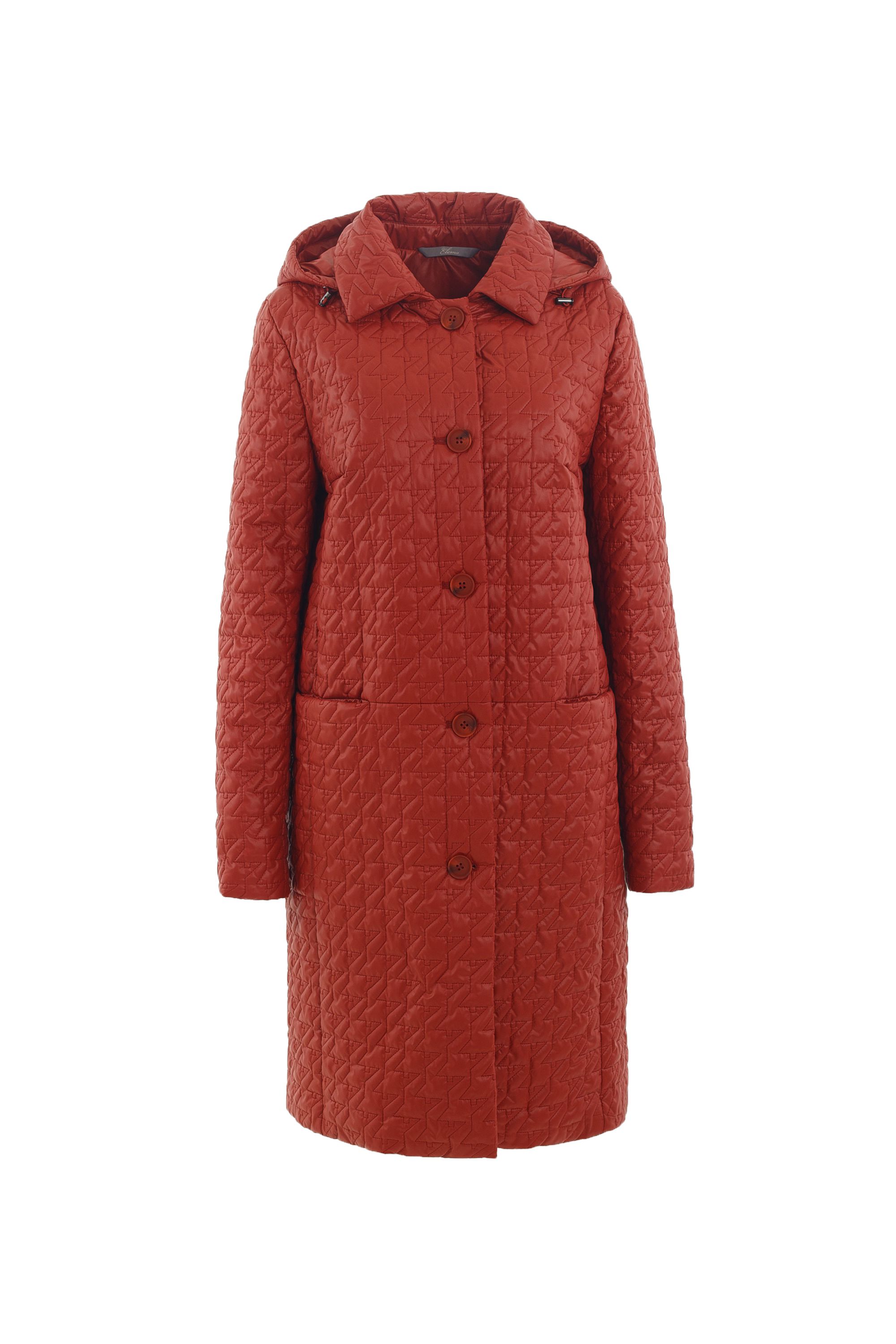 Пальто женское плащевое утепленное 5-12395-1. Фото 1.