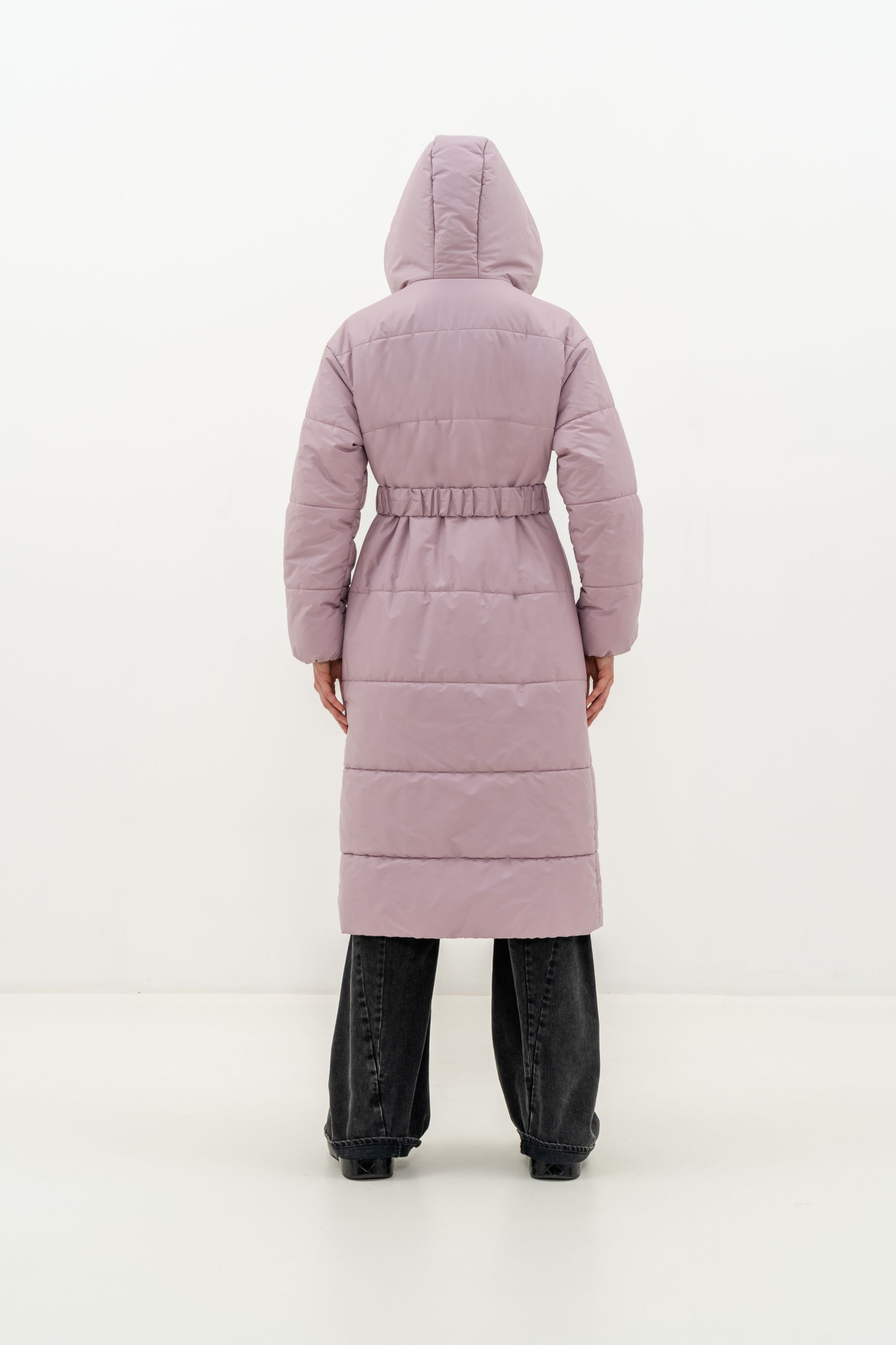Пальто женское плащевое утепленное 5-12173-1. Фото 4.