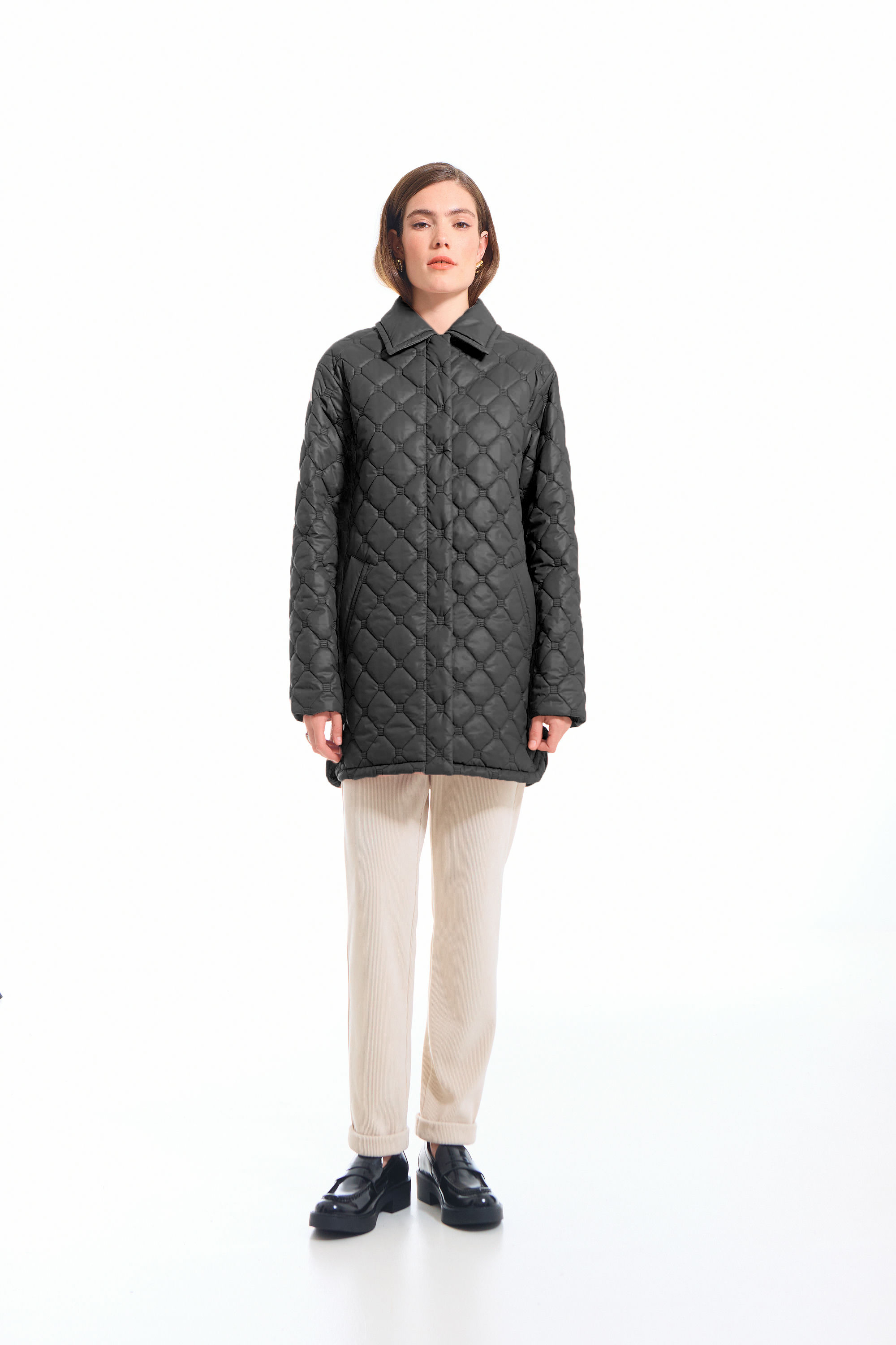 КУРТКА ЖЕНСКАЯ ПЛАЩЕВАЯ УТЕПЛЕННАЯ 4-2030