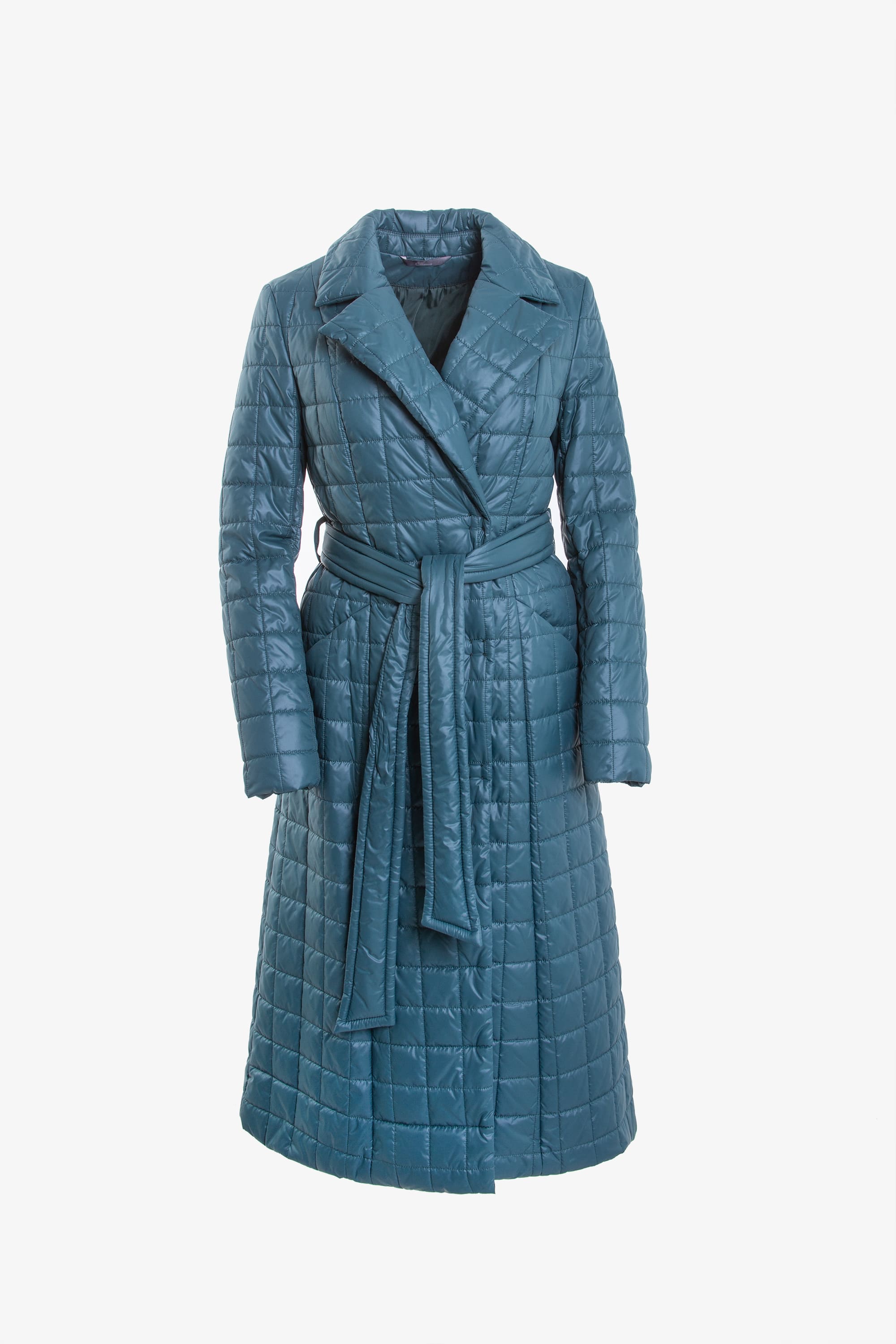 Пальто женское плащевое утепленное 5-11475-1. Фото 1.