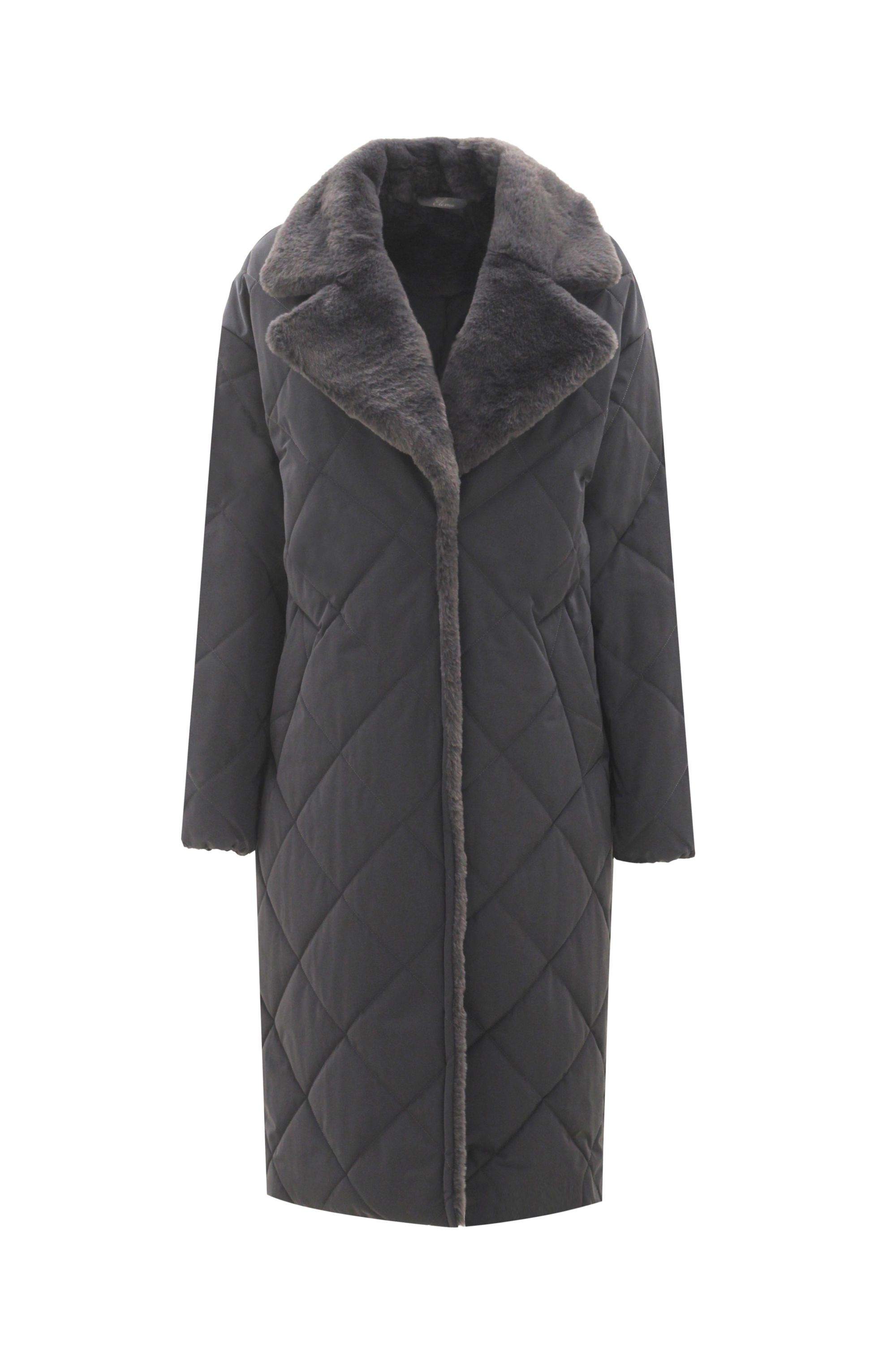 Пальто женское плащевое утепленное 5-12194-1. Фото 1.