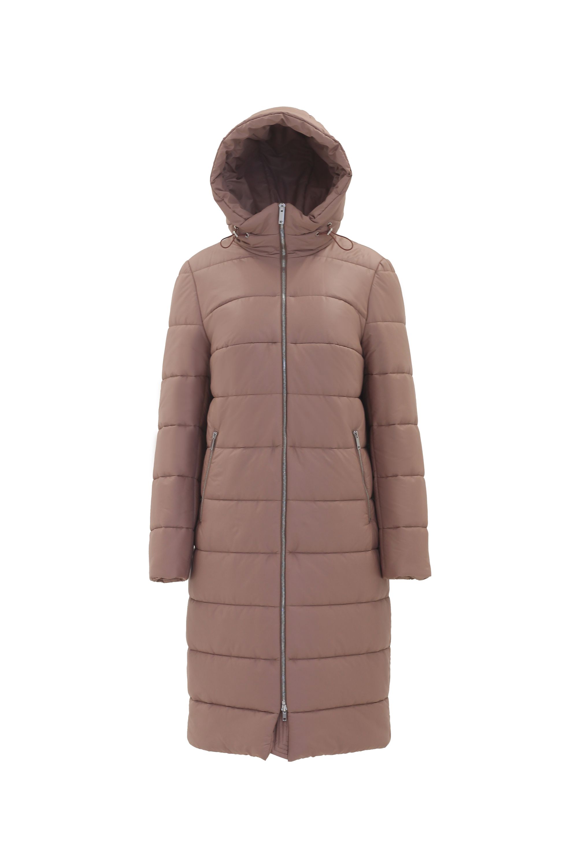 Пальто женское плащевое утепленное 5-12338-1. Фото 1.