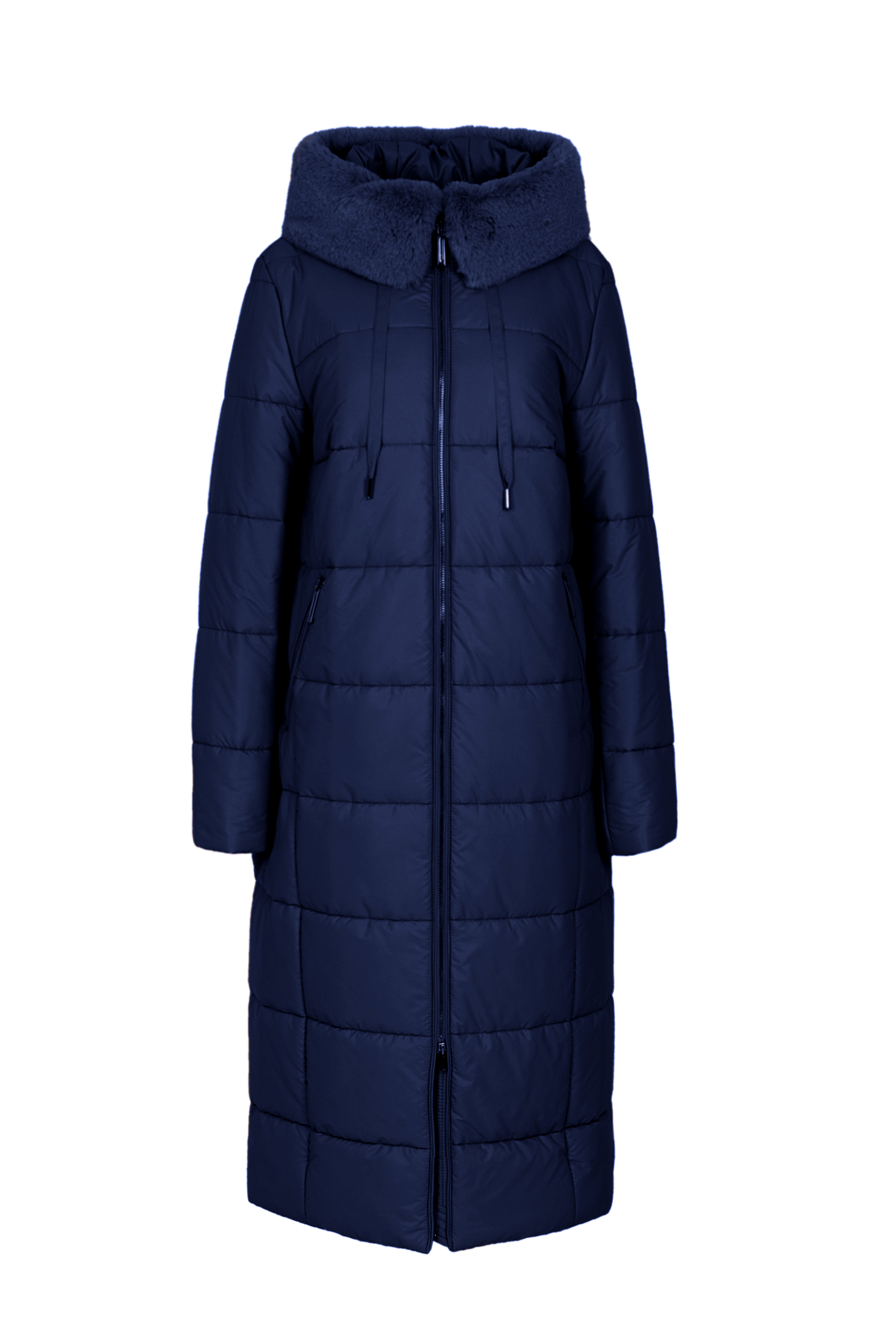 Пальто женское плащевое утепленное 5S-13062-1. Фото 1.