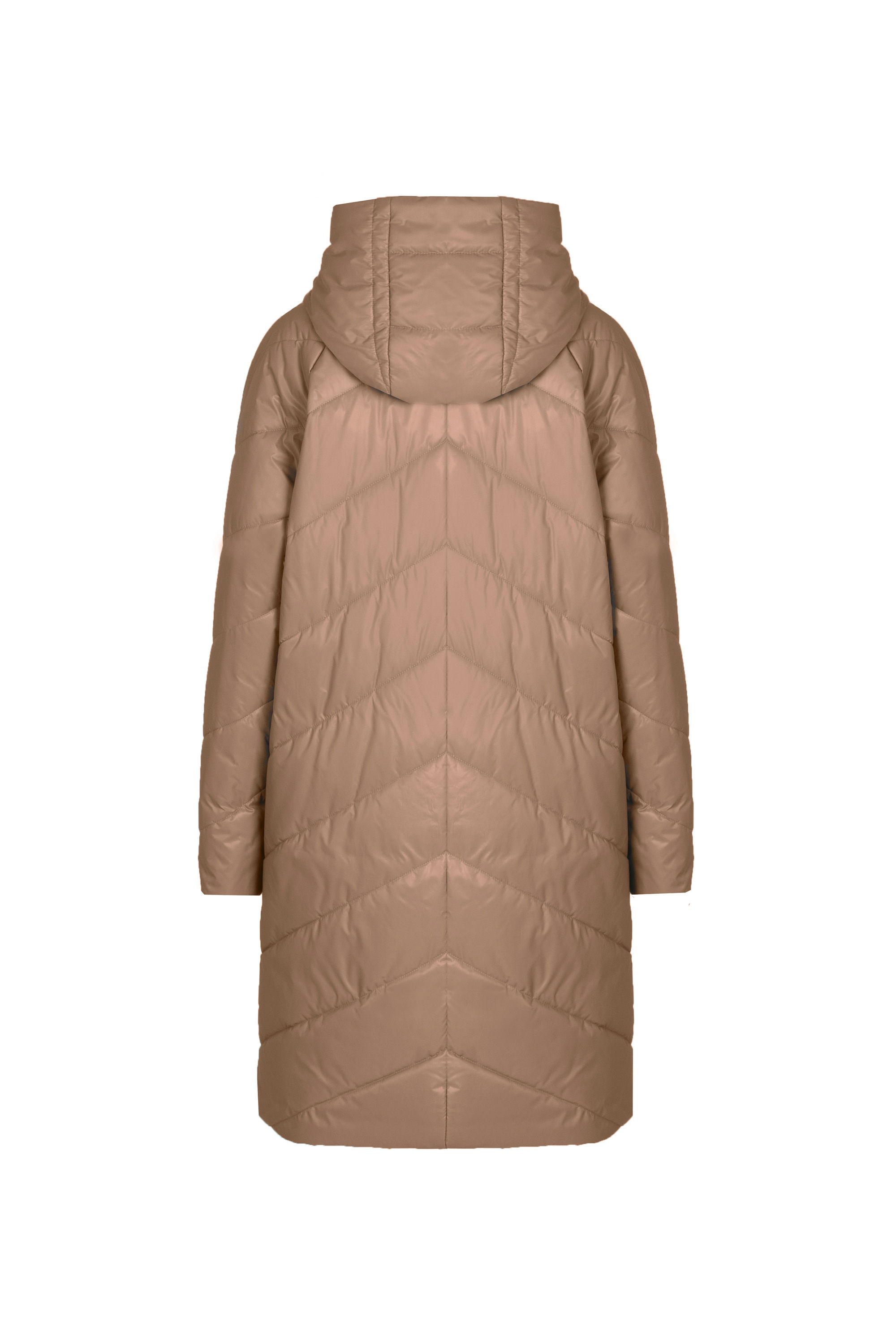 Пальто женское плащевое утепленное 5-12649-1. Фото 3.