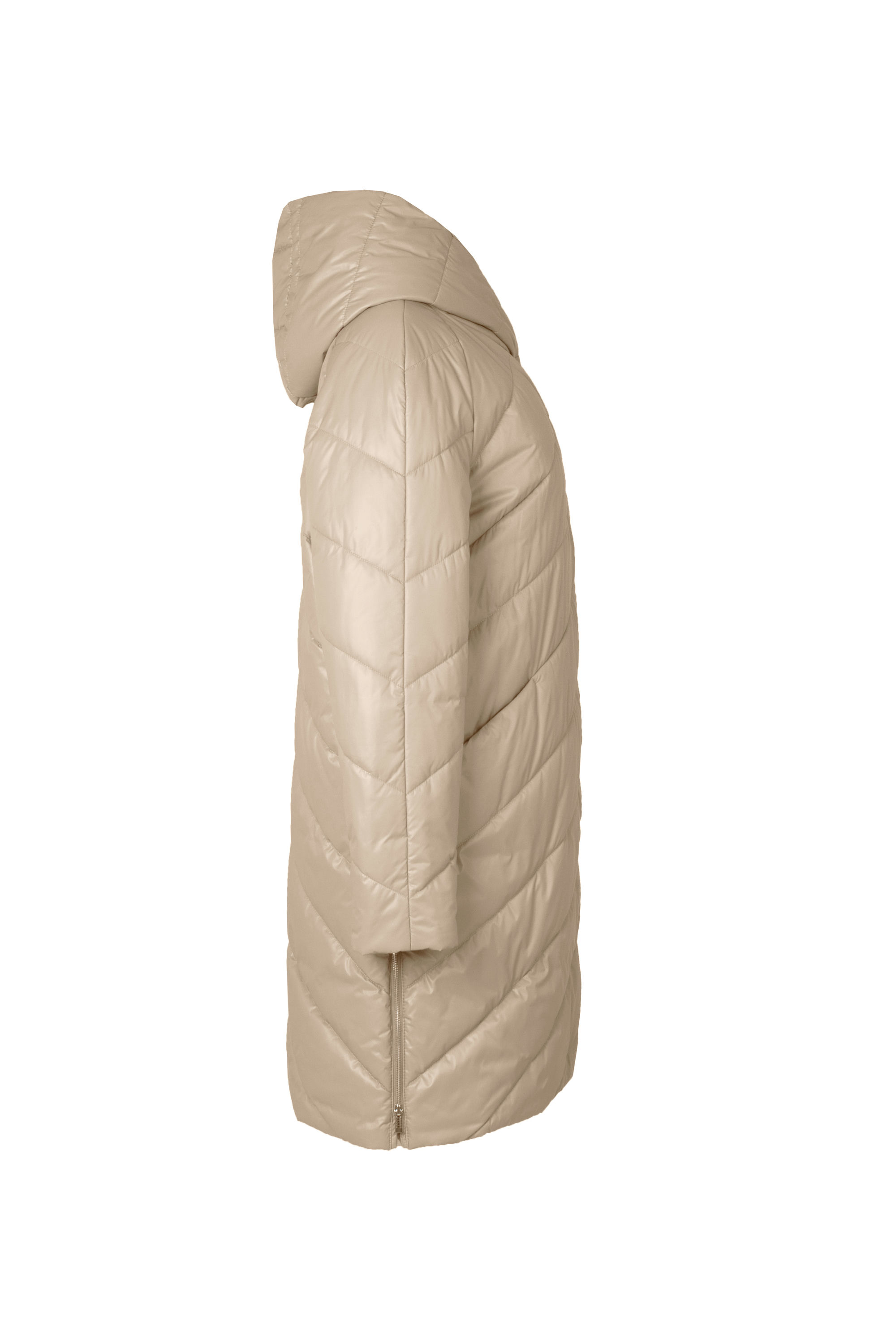Пальто женское плащевое утепленное 5-12649-1. Фото 2.