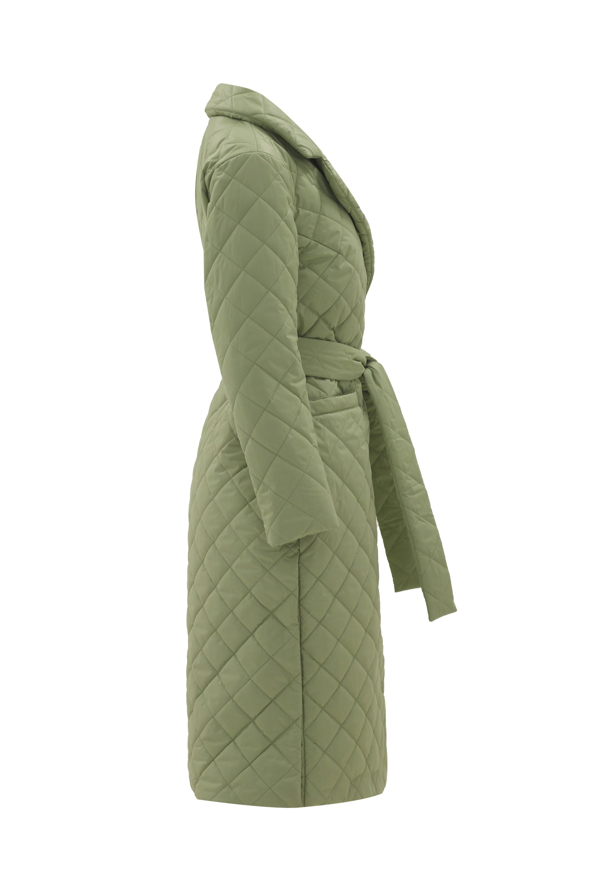 Пальто женское плащевое утепленное 5-12115-1. Фото 2.