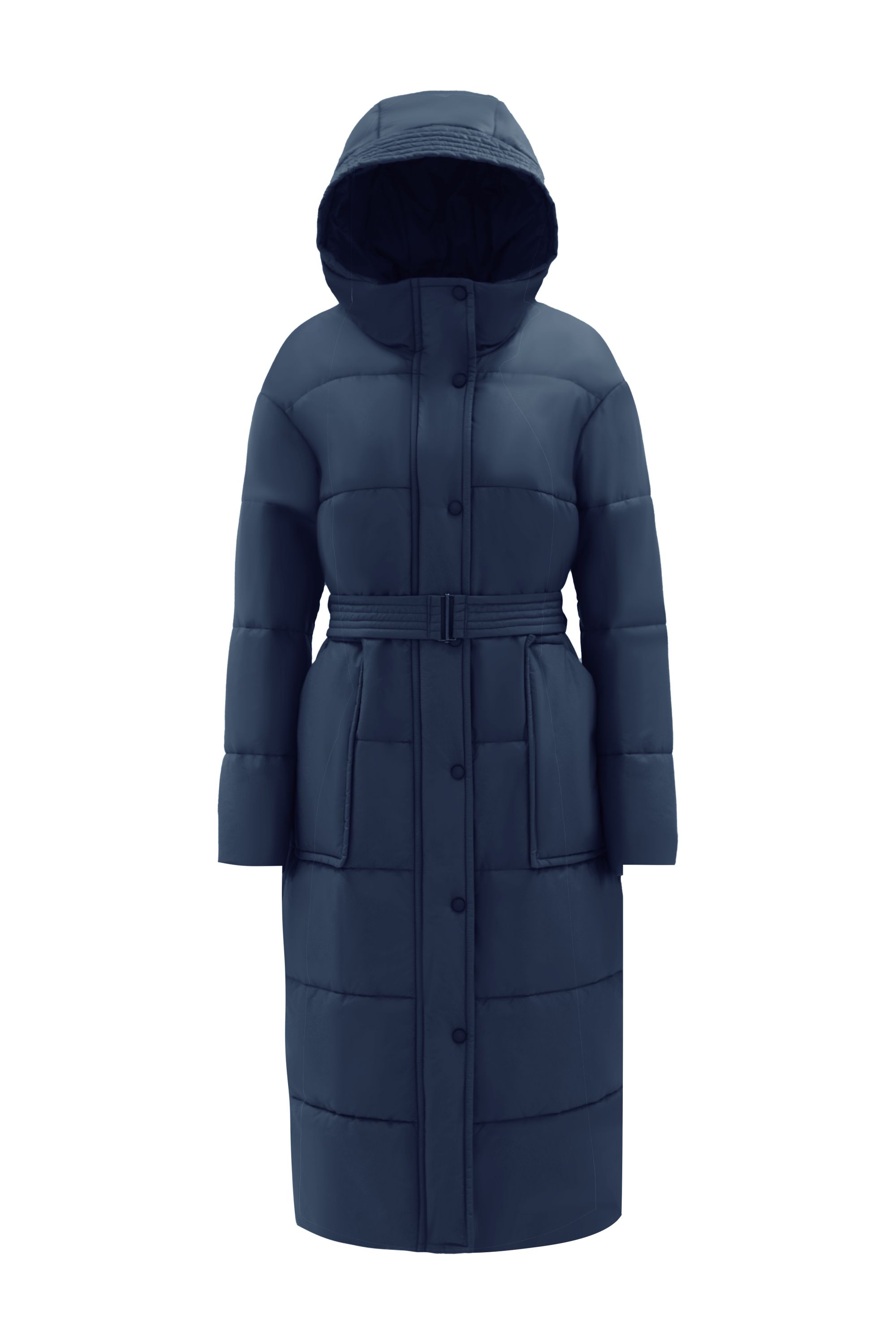 Пальто женское плащевое утепленное 5-12173-1. Фото 1.