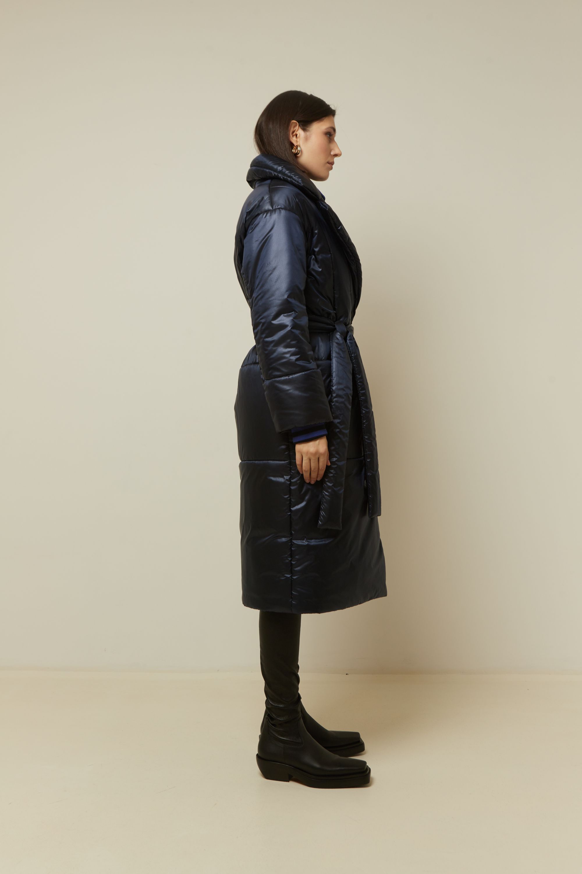 Пальто женское плащевое утепленное 5-12907-1