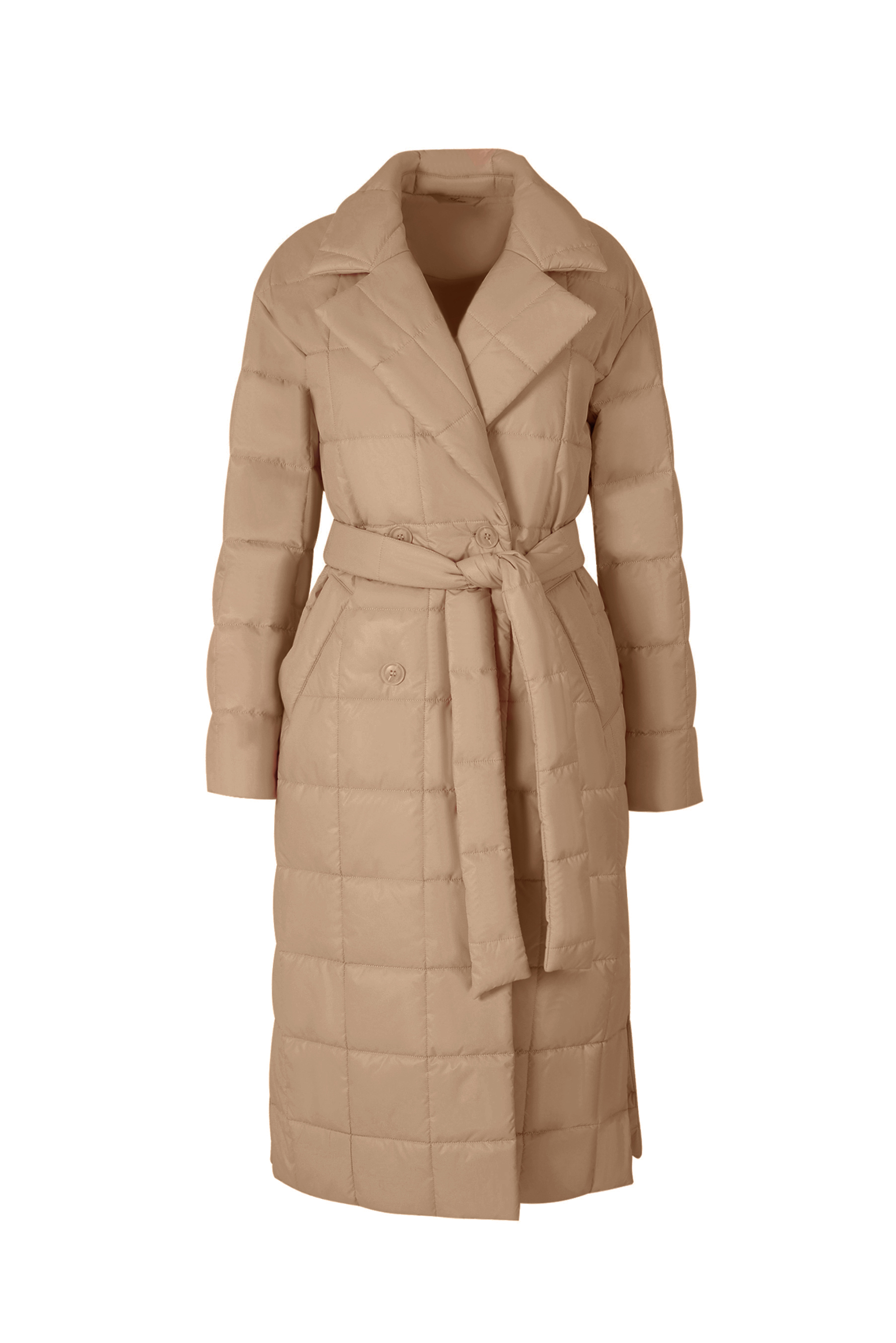 Пальто женское плащевое утепленное 5-12405-1. Фото 1.