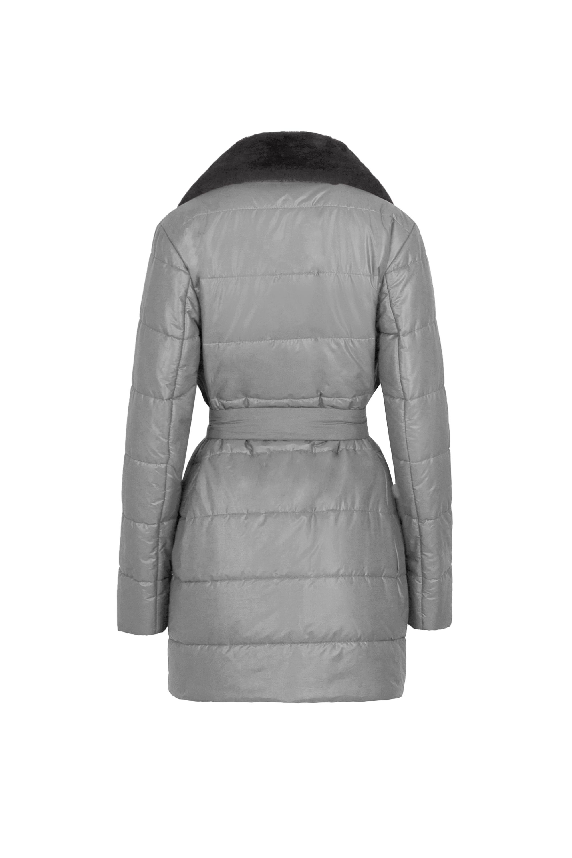 Пальто женское плащевое утепленное 5S-13037-1. Фото 6.