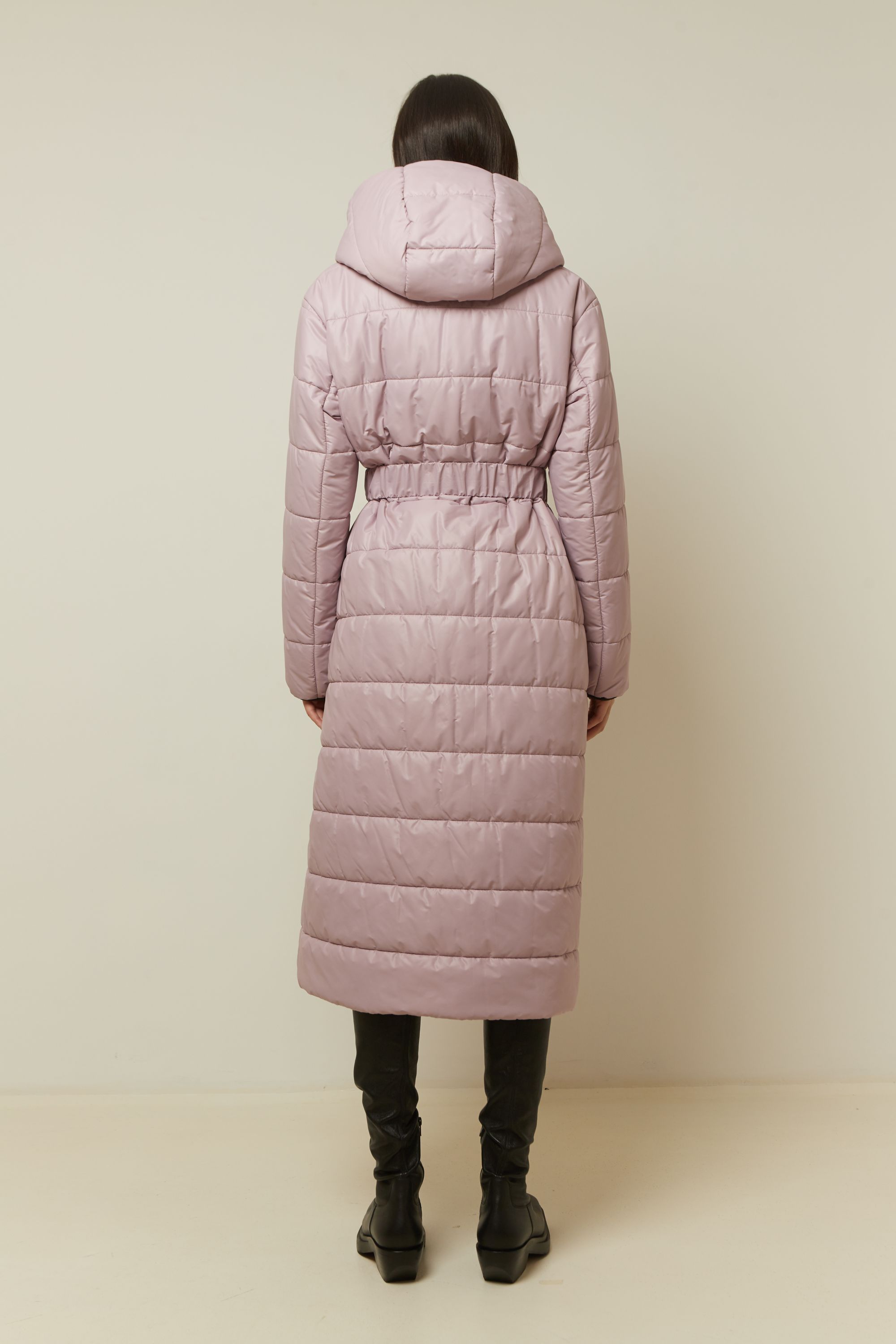 Пальто женское плащевое утепленное 5-12410-1. Фото 4.