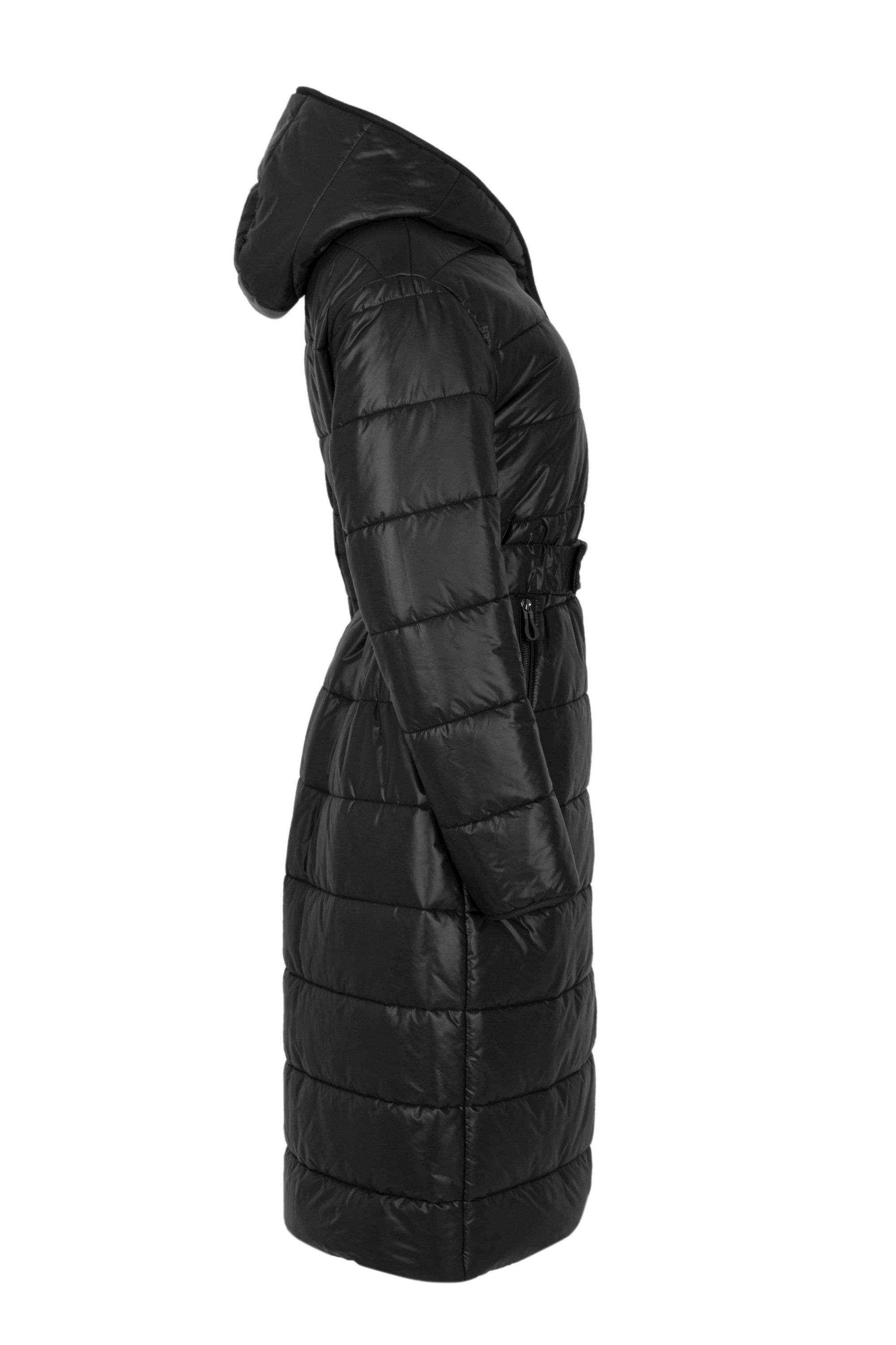 Пальто женское плащевое утепленное 5-12410-1. Фото 2.