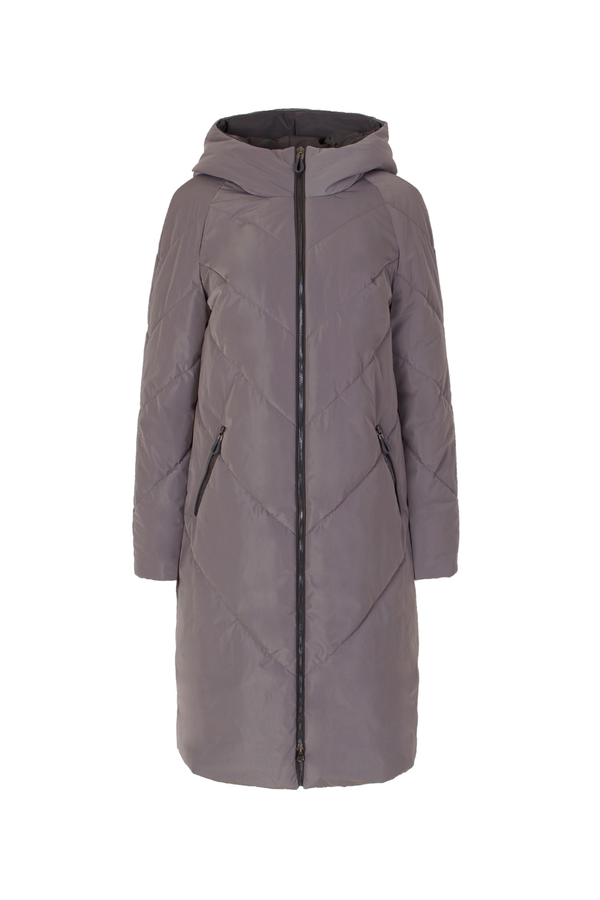 Пальто женское плащевое утепленное 5-9196-4. Фото 1.