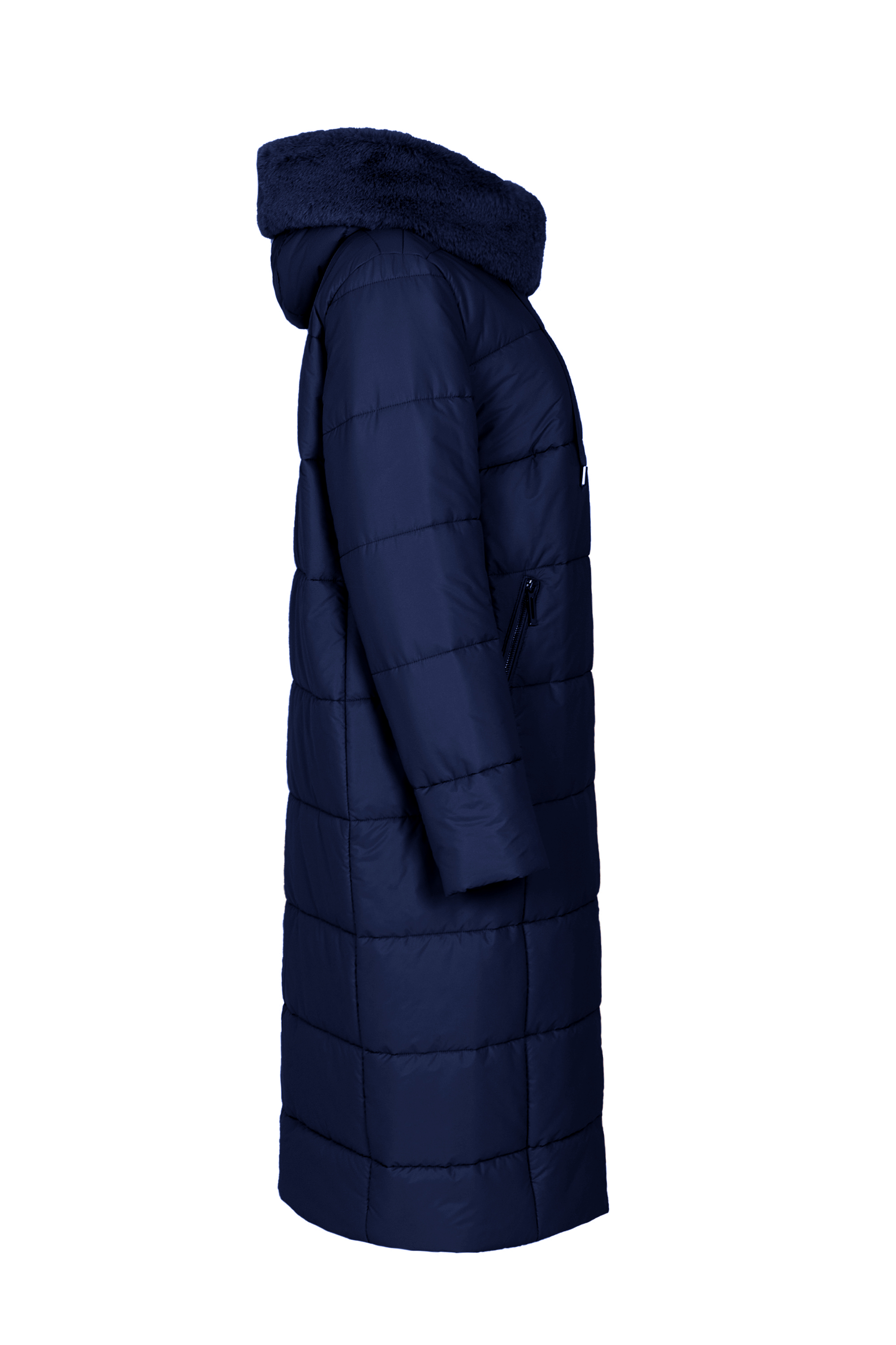 Пальто женское плащевое утепленное 5S-13062-1. Фото 2.