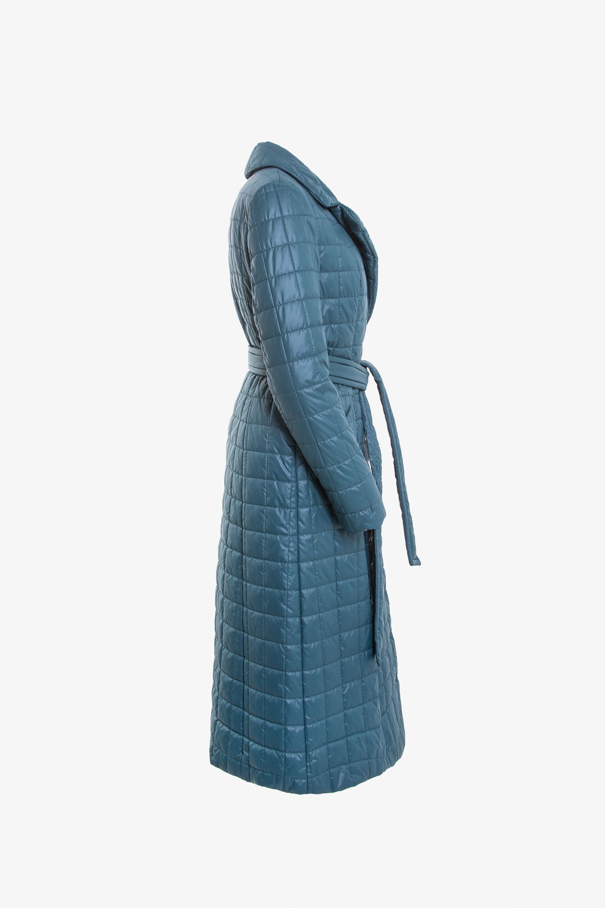 Пальто женское плащевое утепленное 5-11475-1. Фото 2.