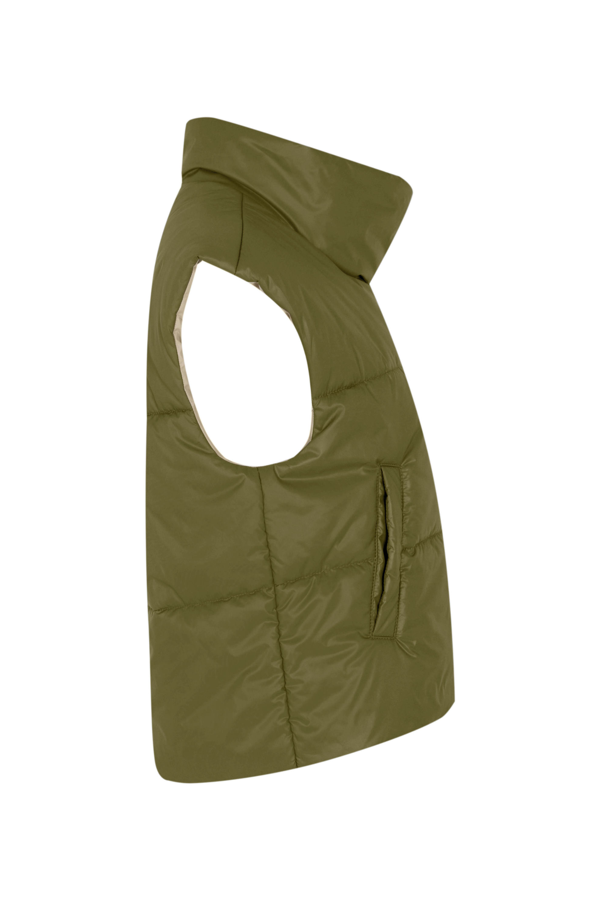 ЖИЛЕТ  ЖЕНСКИЙ  ПЛАЩЕВОЙ УТЕПЛЕННЫЙ 4-12497-2