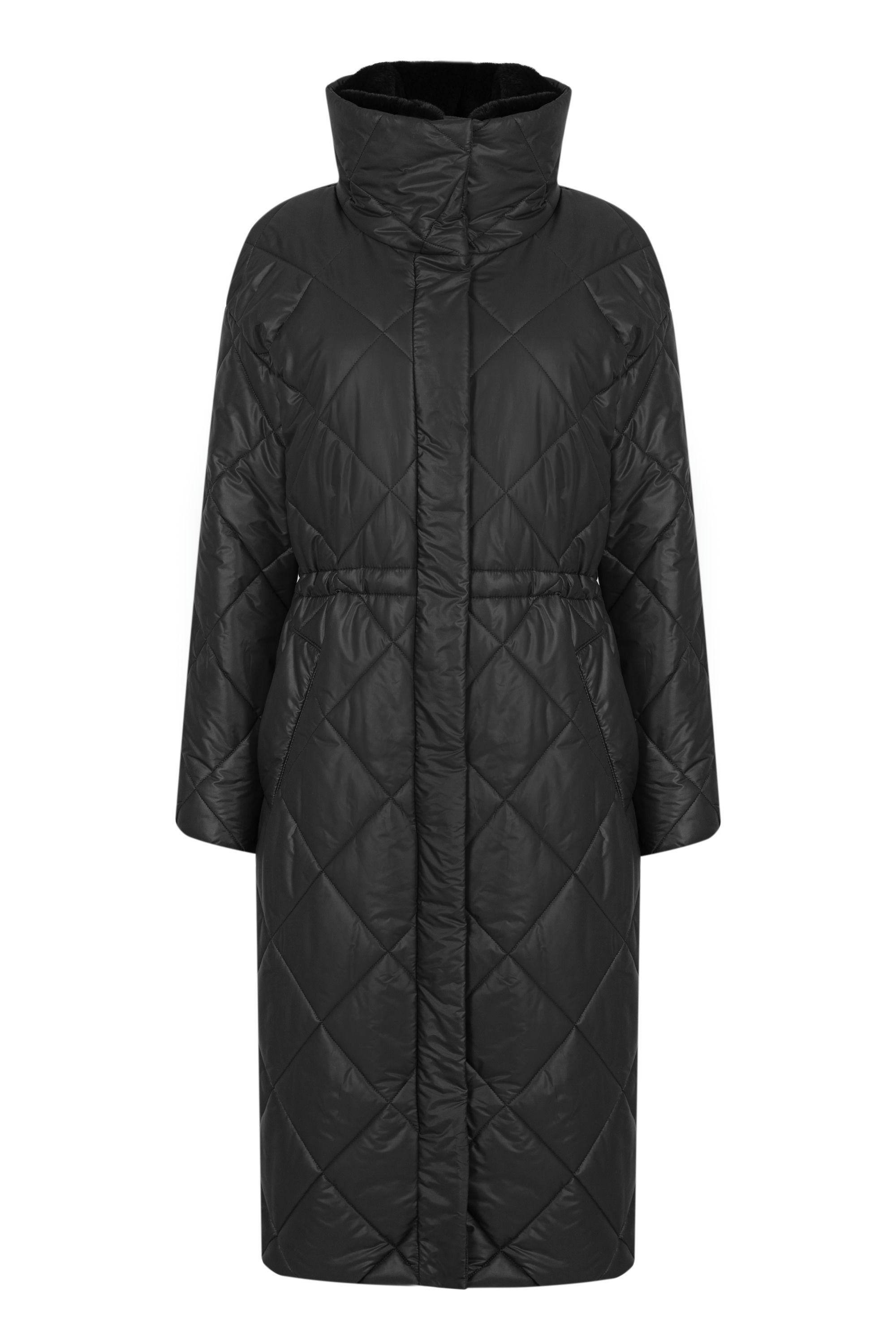 Пальто женское плащевое утепленное 5S-12411-1