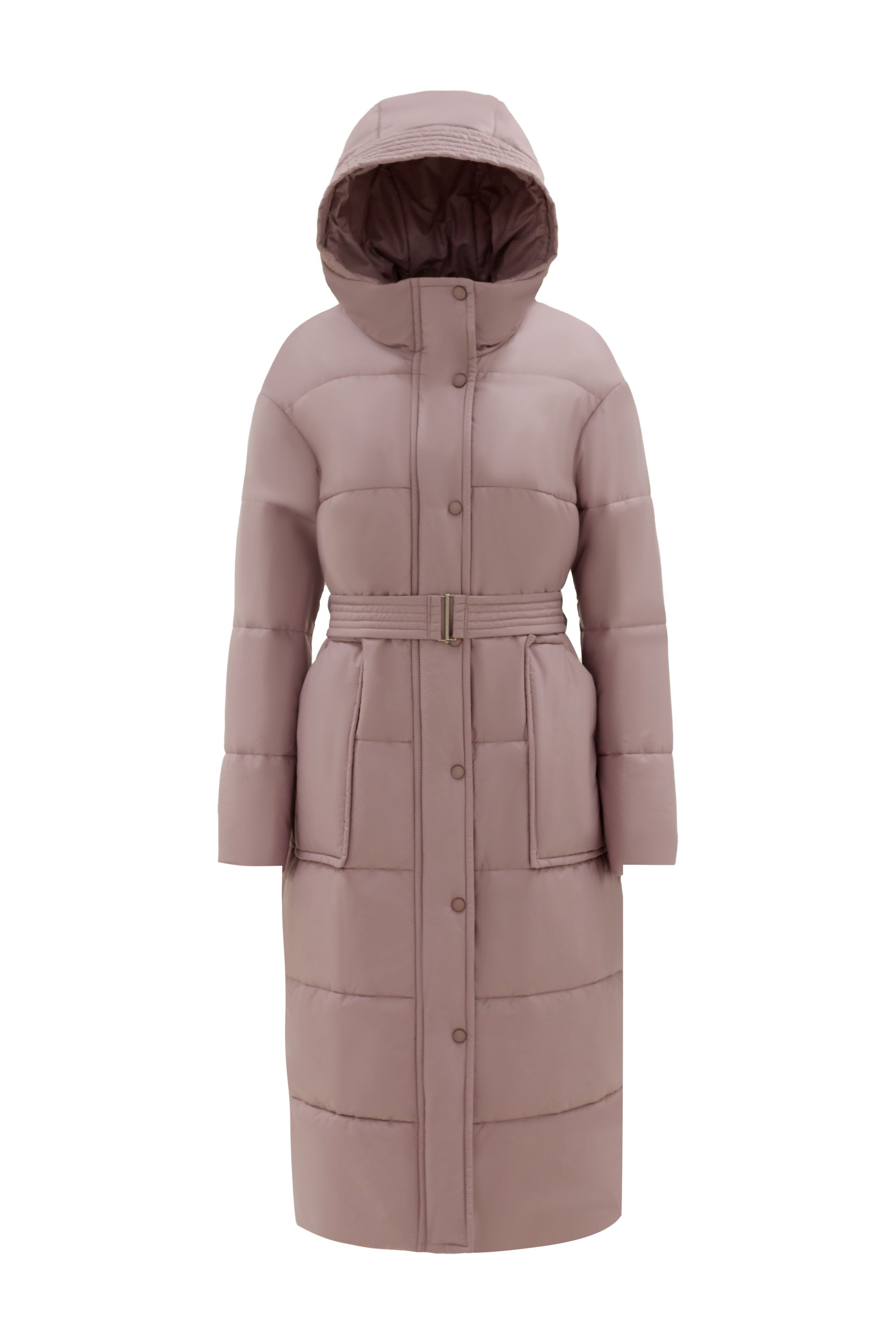Пальто женское плащевое утепленное 5-12173-1. Фото 5.