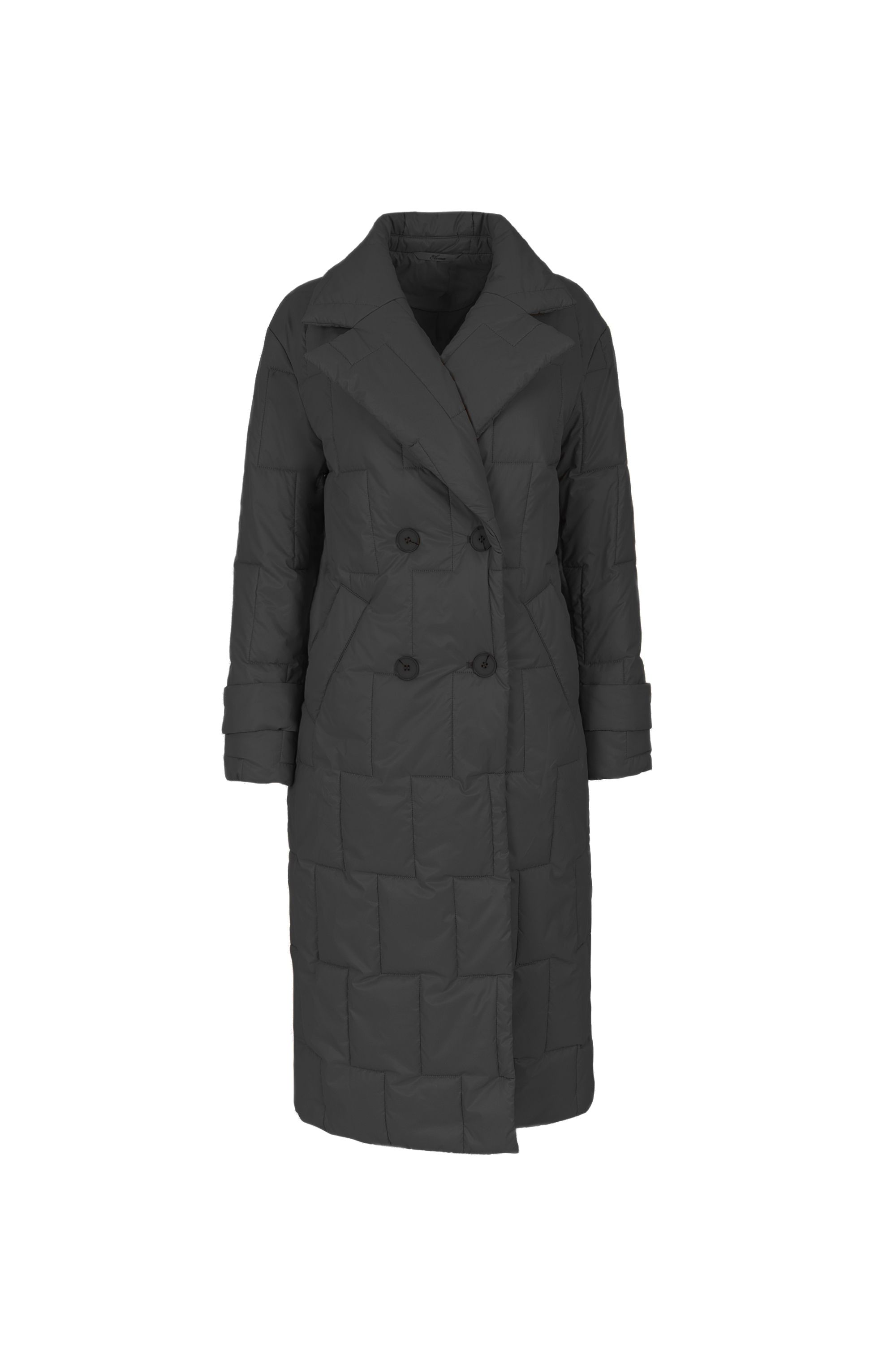 Пальто женское плащевое утепленное 5-12593-1. Фото 4.