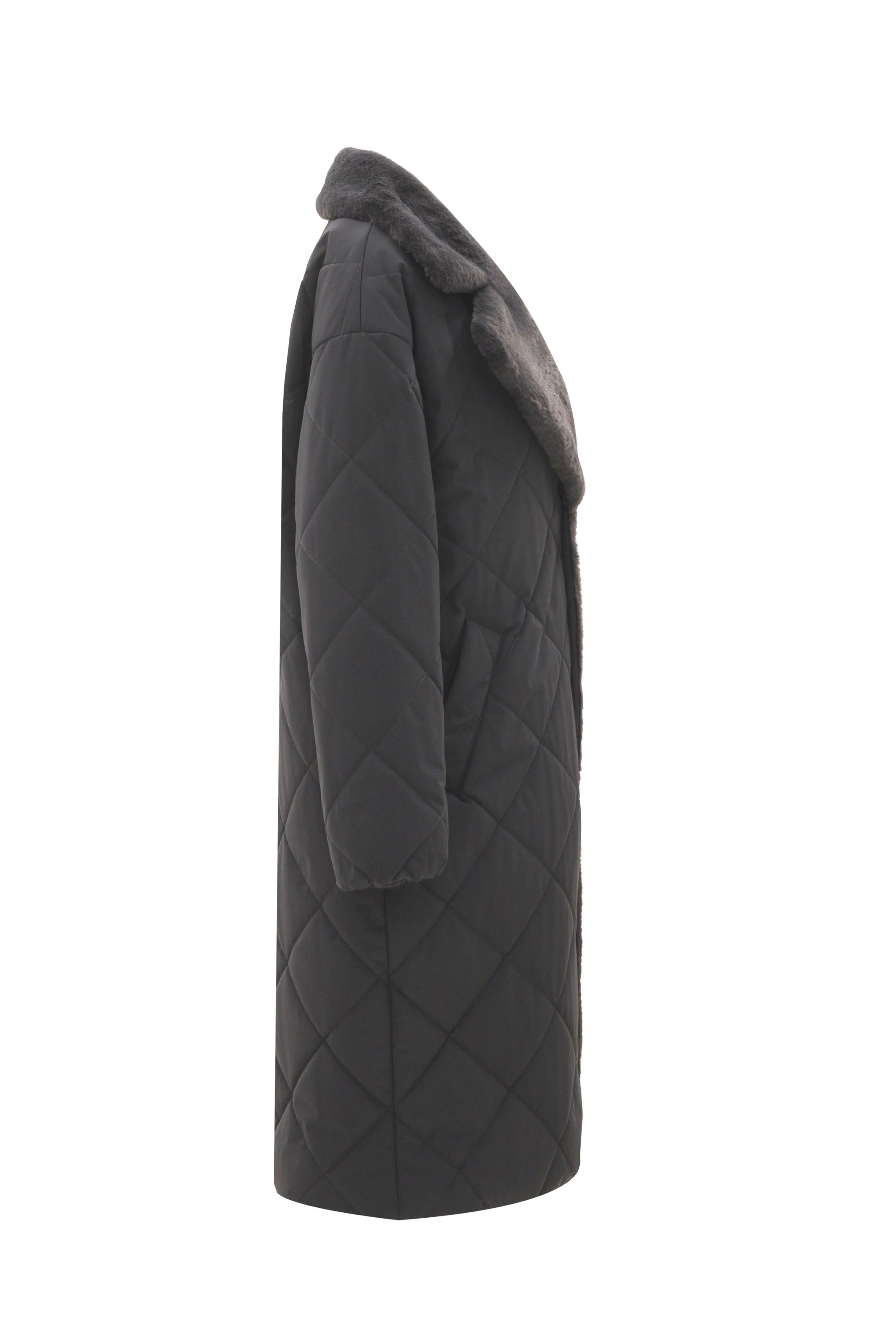 Пальто женское плащевое утепленное 5-12194-1. Фото 2.