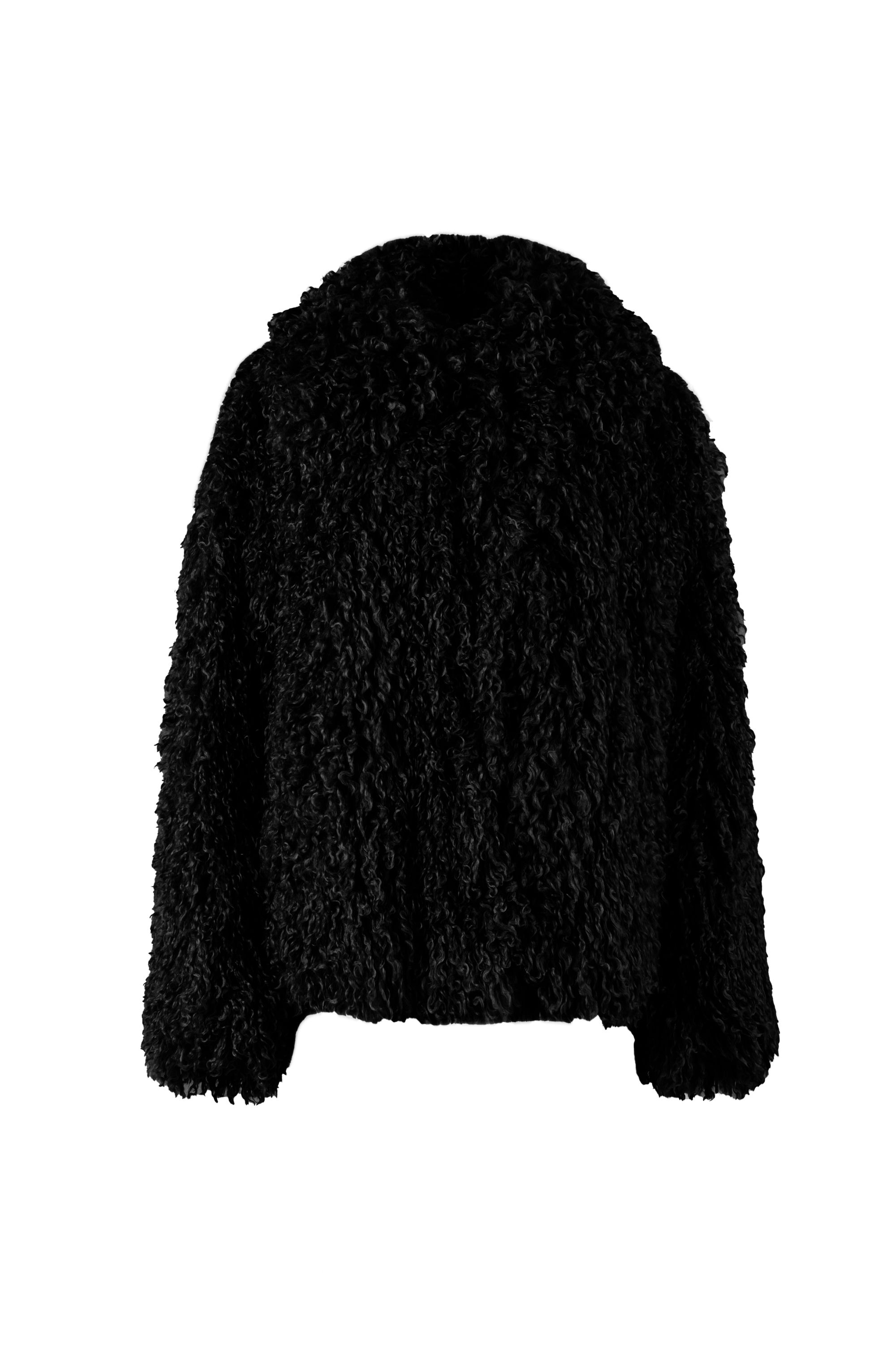 ПАЛЬТО ЖЕНСКОЕ ИЗ ИСКУССТВЕННОГО МЕХА 9-2496