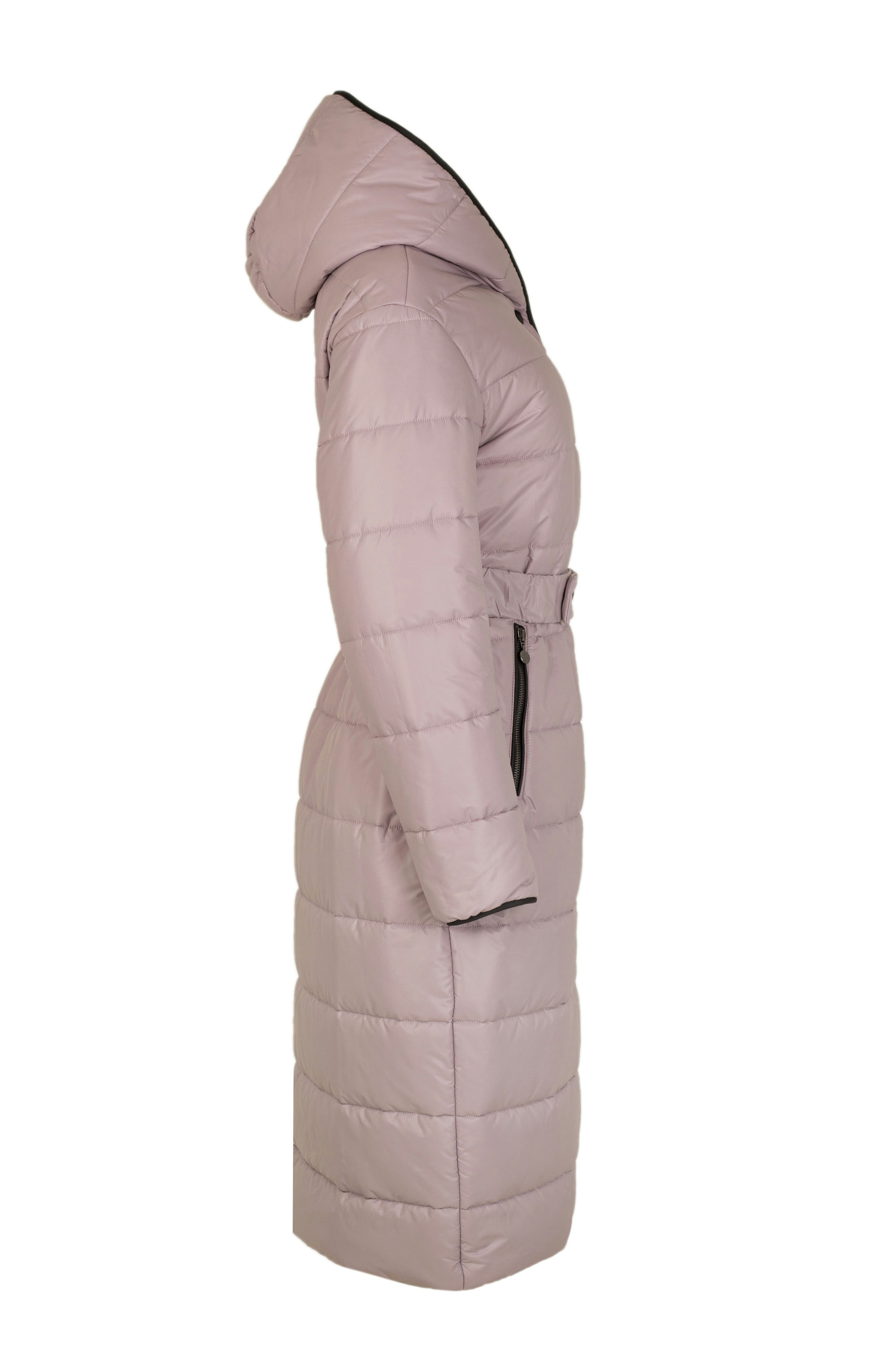 Пальто женское плащевое утепленное 5-12410-1. Фото 6.