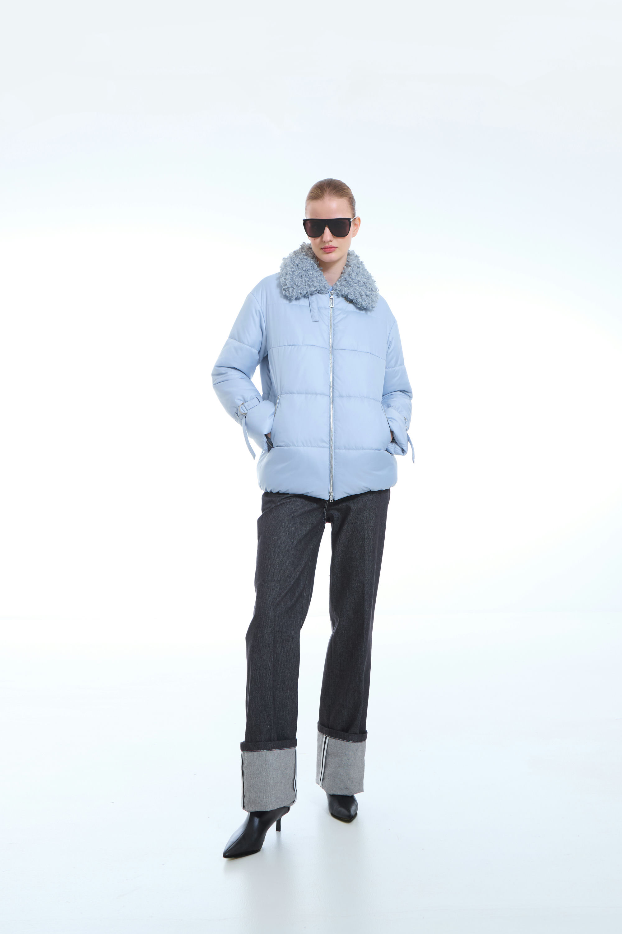 КУРТКА ЖЕНСКАЯ ПЛАЩЕВАЯ УТЕПЛЕННАЯ 4S-614