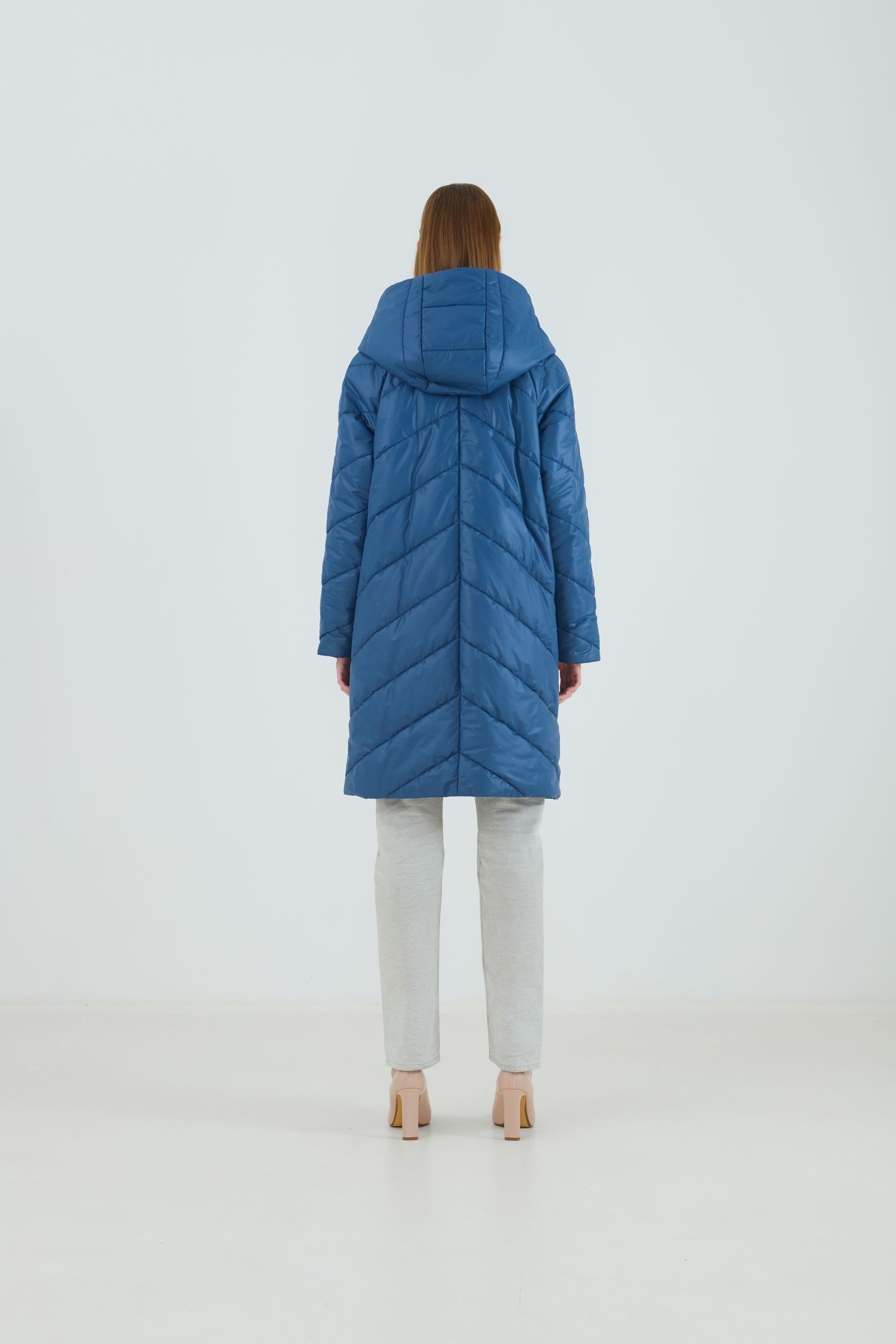 Пальто женское плащевое утепленное 5-12649-1