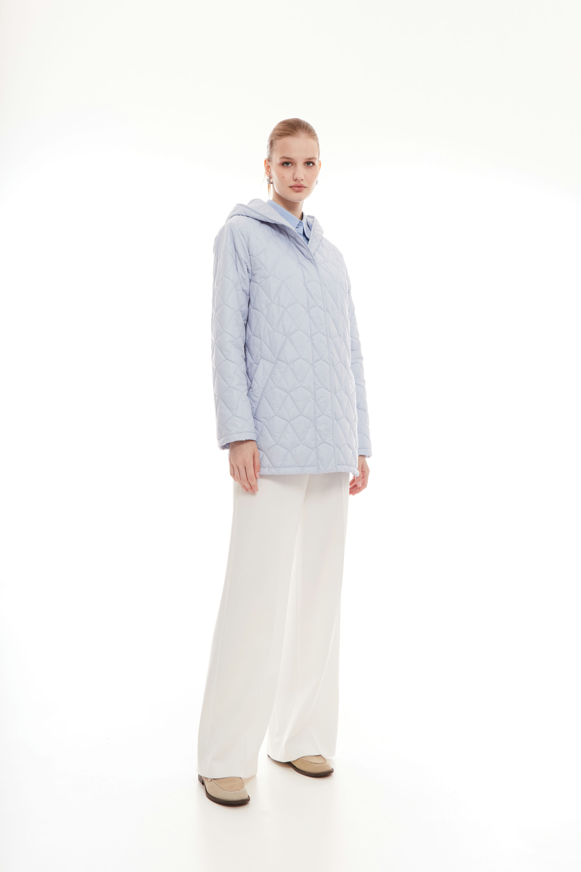 КУРТКА ЖЕНСКАЯ ПЛАЩЕВАЯ УТЕПЛЕННАЯ 4-1138