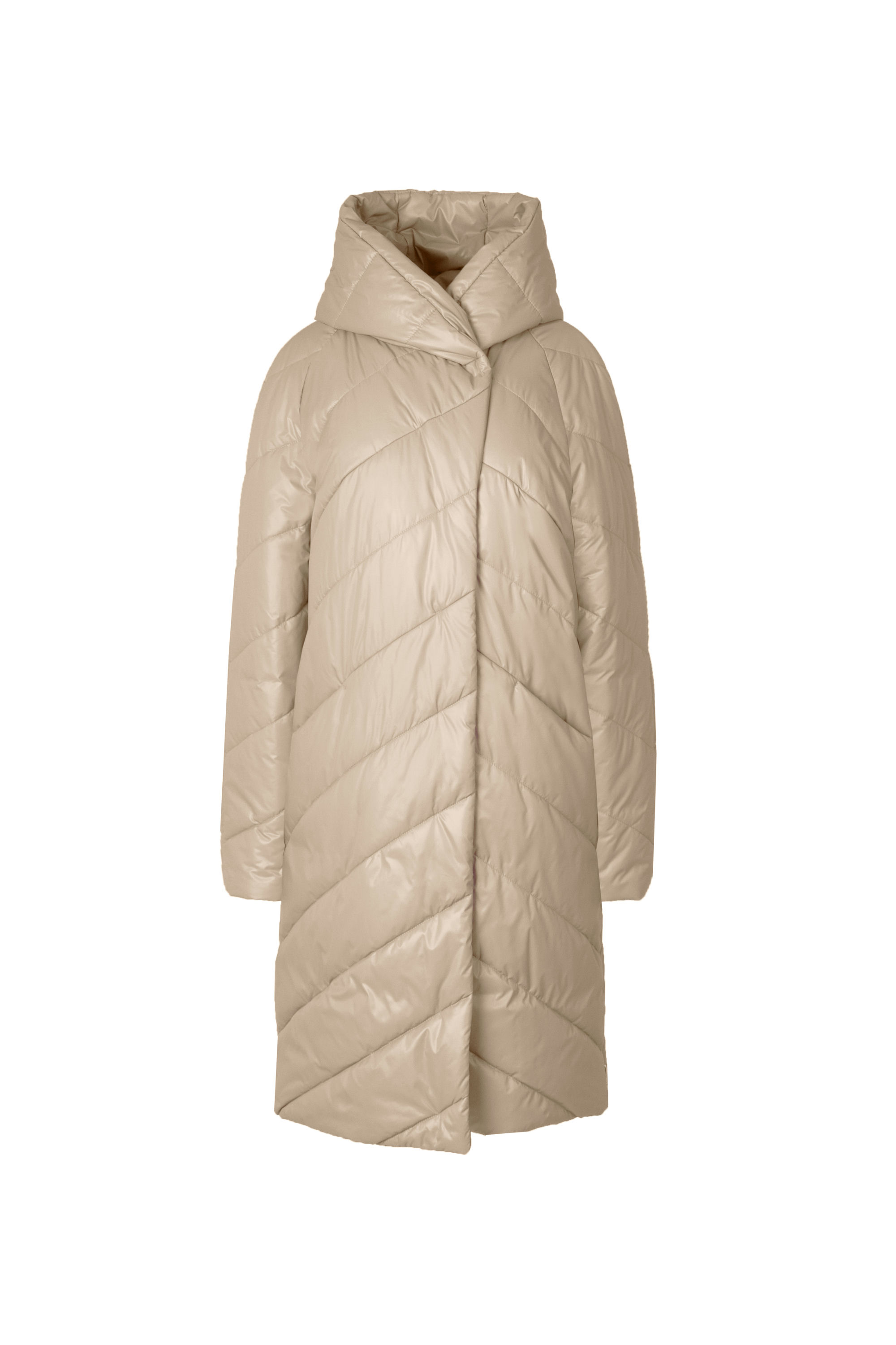 Пальто женское плащевое утепленное 5-12649-1. Фото 1.