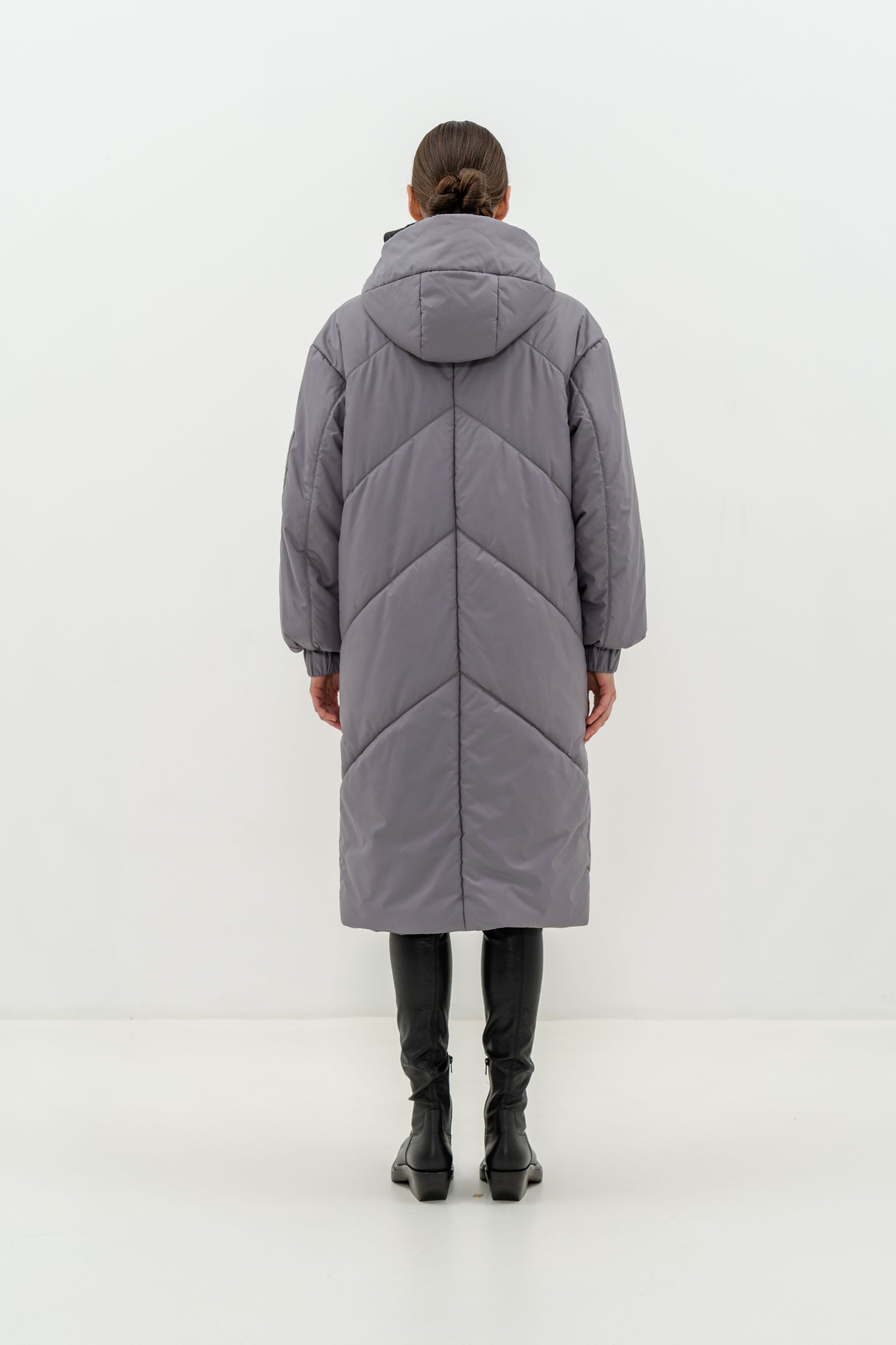 Пальто женское плащевое утепленное 5-12025-1