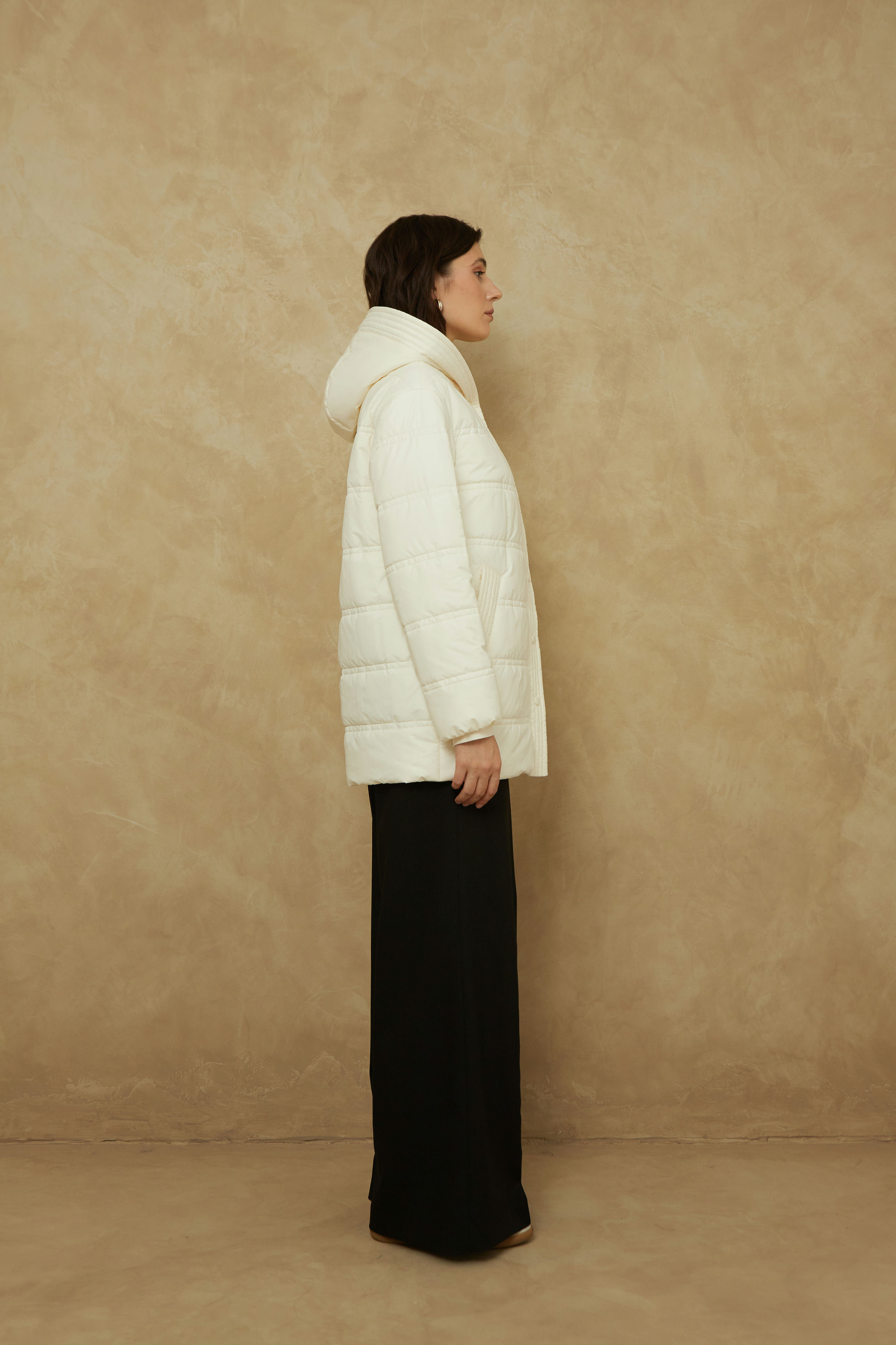 Куртка женская плащевая утепленная 4-155. Фото 3.
