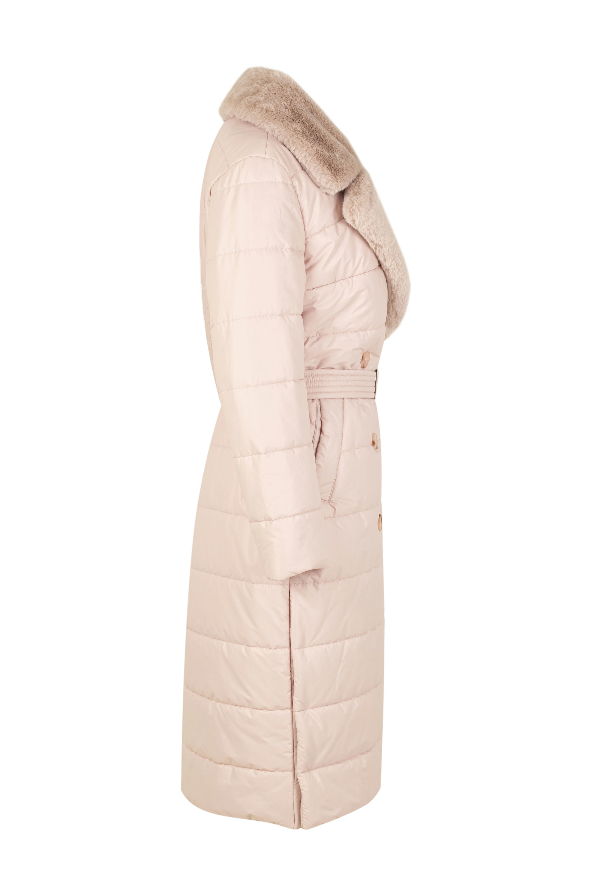 Пальто женское плащевое утепленное 5S-13038-1. Фото 2.