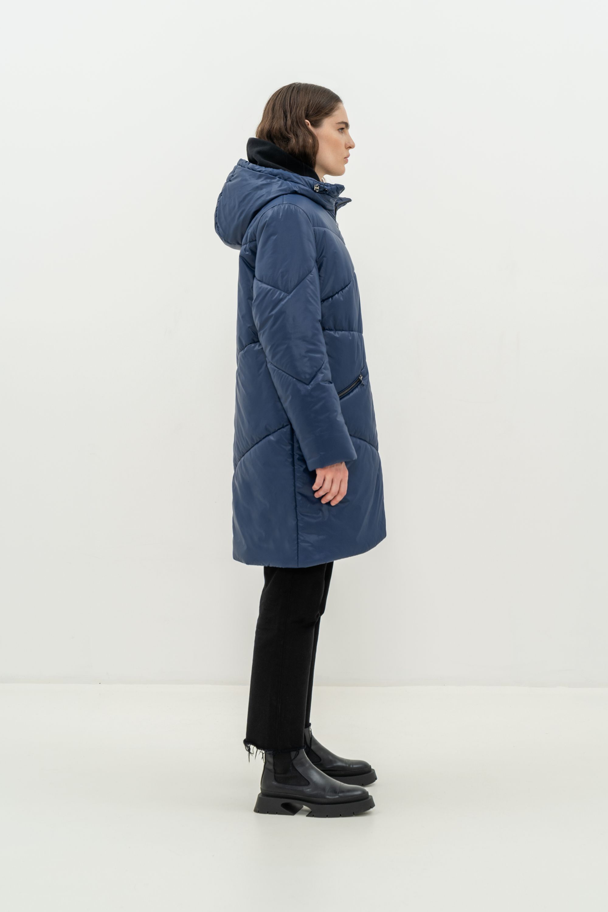 Пальто женское плащевое утепленное 5-12337-1