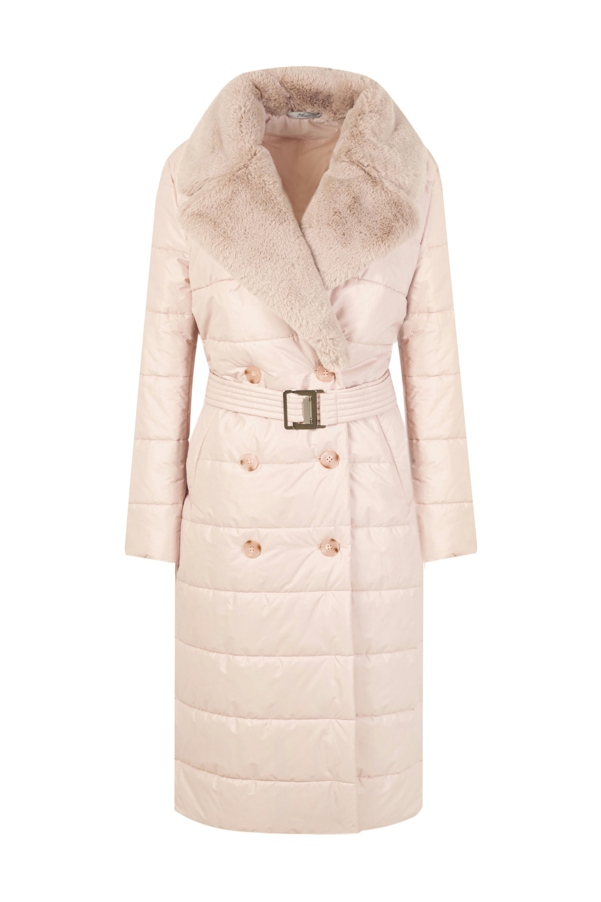 Пальто женское плащевое утепленное 5S-13038-1. Фото 1.