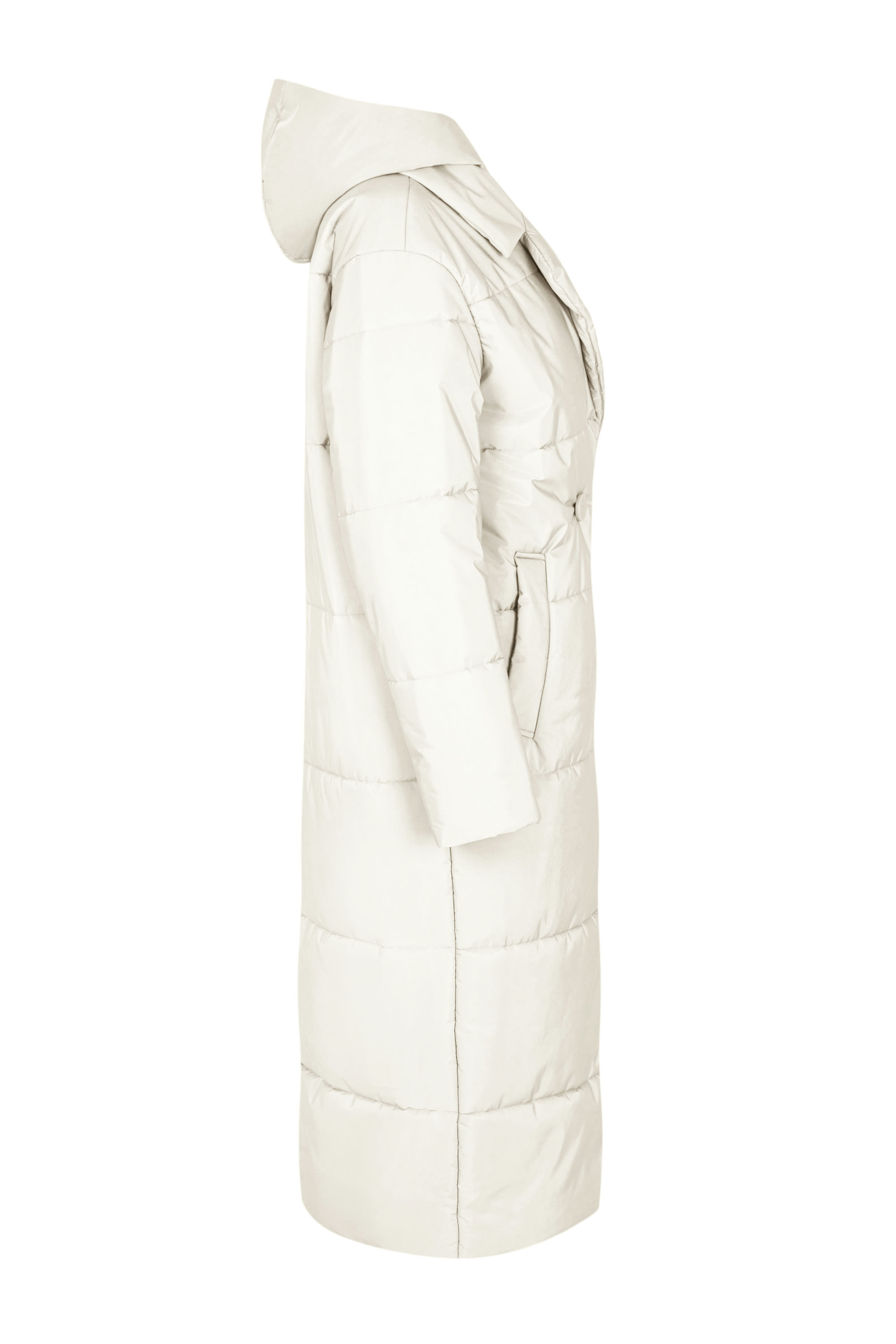 Пальто женское плащевое утепленное 5-12374-1. Фото 2.