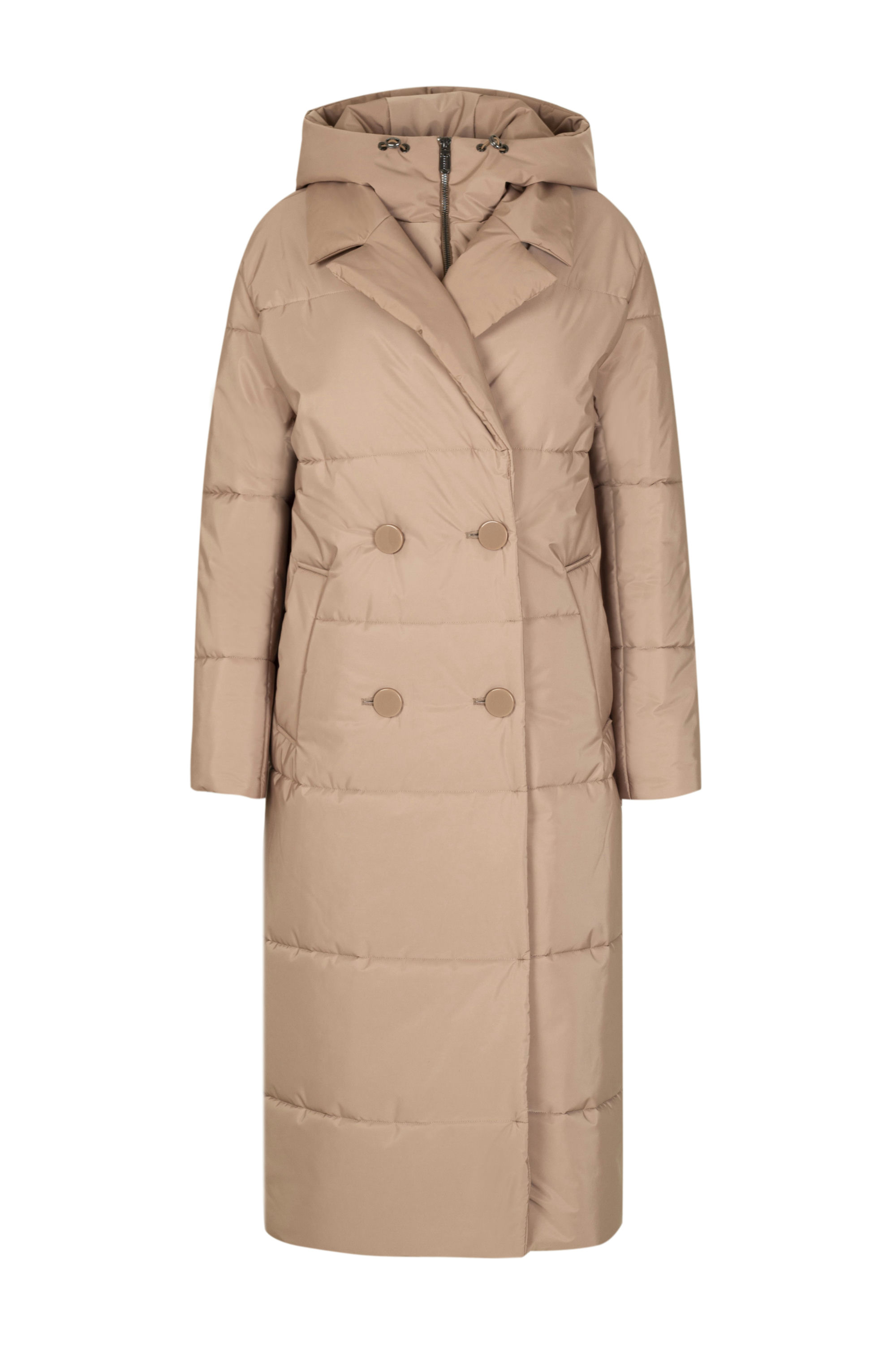 Пальто женское плащевое утепленное 5-12374-1. Фото 1.