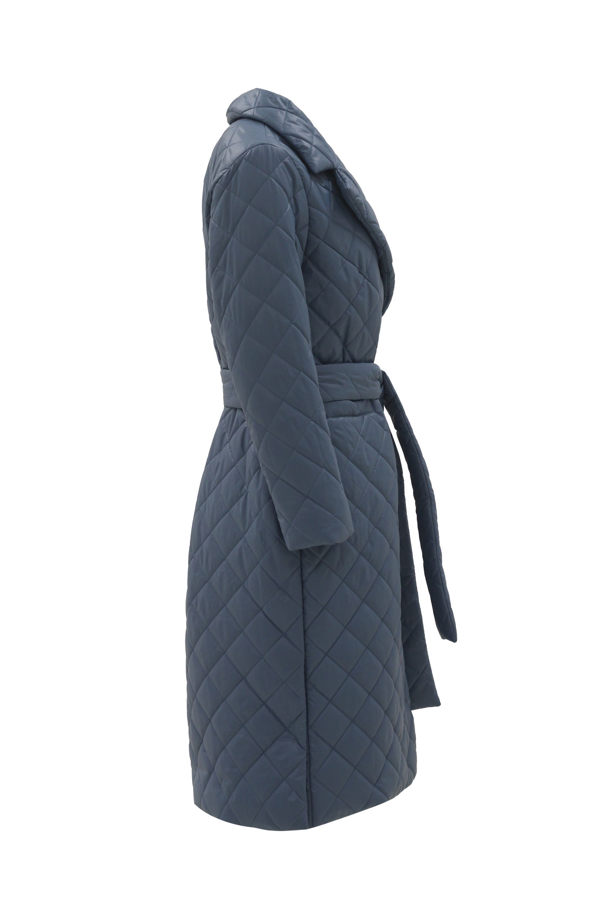 Пальто женское плащевое утепленное 5-12115-1. Фото 2.