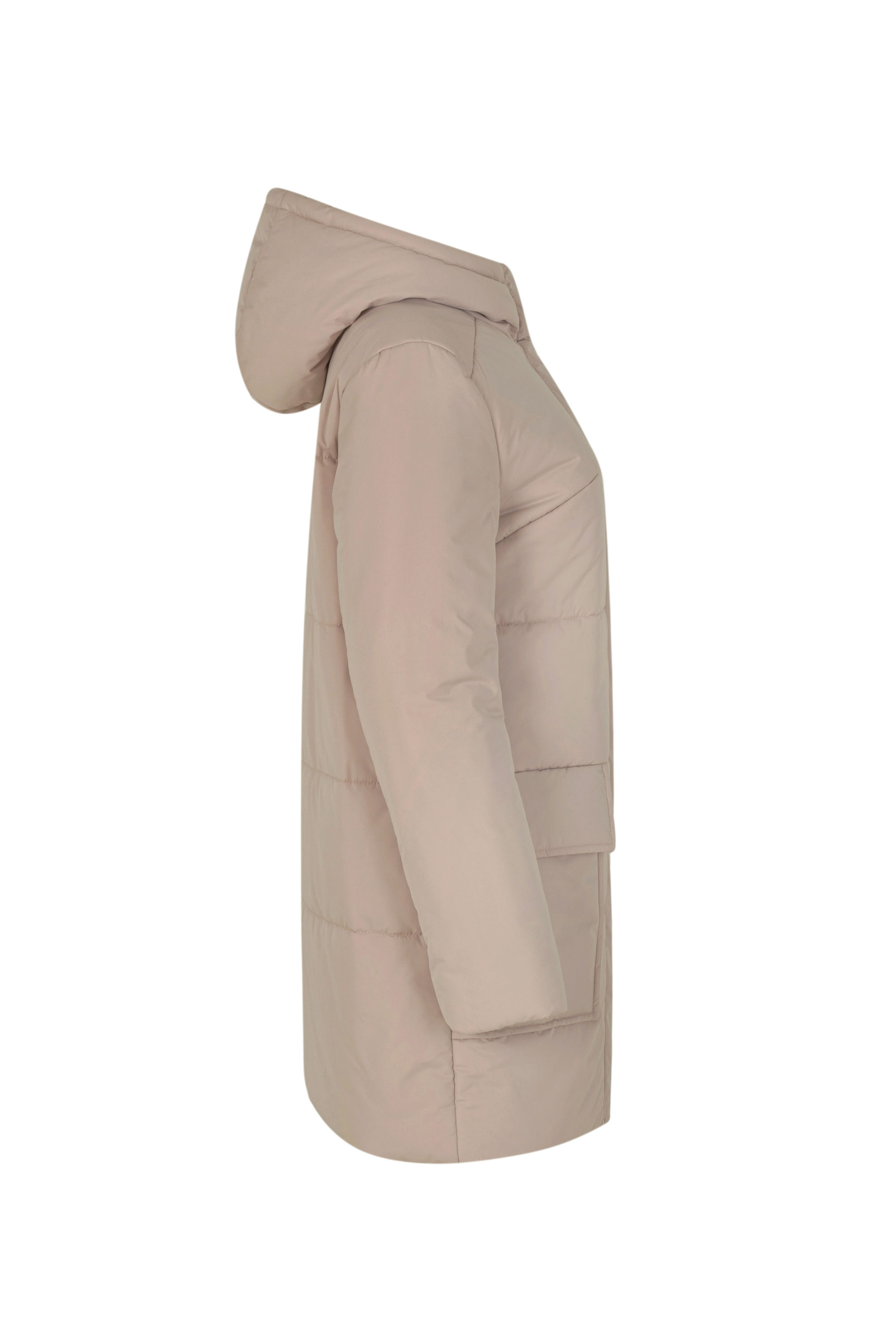 Пальто женское плащевое утепленное 5-12375-1. Фото 2.
