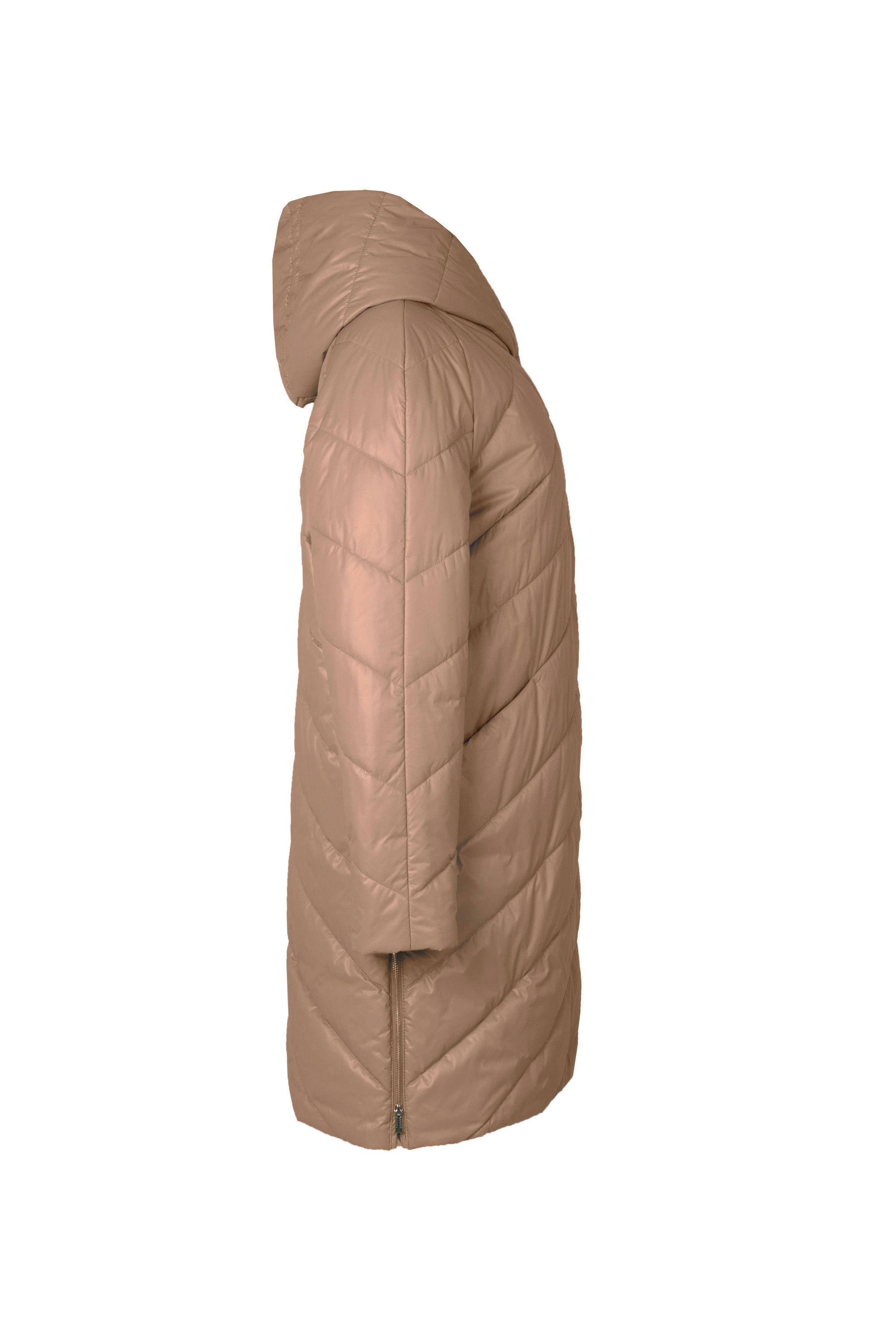 Пальто женское плащевое утепленное 5-12649-1. Фото 2.