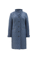 Пальто женское плащевое утепленное 5-11637-1. Фото 1.