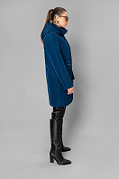 Пальто женское плащевое утепленное 5-9698-1. Фото 2.