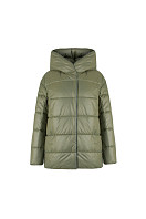 КУРТКА ЖЕНСКАЯ ПЛАЩЕВАЯ УТЕПЛЕННАЯ 4-1846. Фото 1.