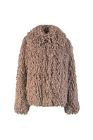 ПАЛЬТО ЖЕНСКОЕ ИЗ ИСКУССТВЕННОГО МЕХА 9-2496. Фото 1.