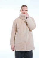 ПАЛЬТО ЖЕНСКОЕ ИЗ ИСКУССТВЕННОГО МЕХА 9-1595. Фото 1.