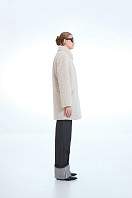 ПАЛЬТО ЖЕНСКОЕ ИЗ ИСКУССТВЕННОГО МЕХА 9-1596. Фото 4.